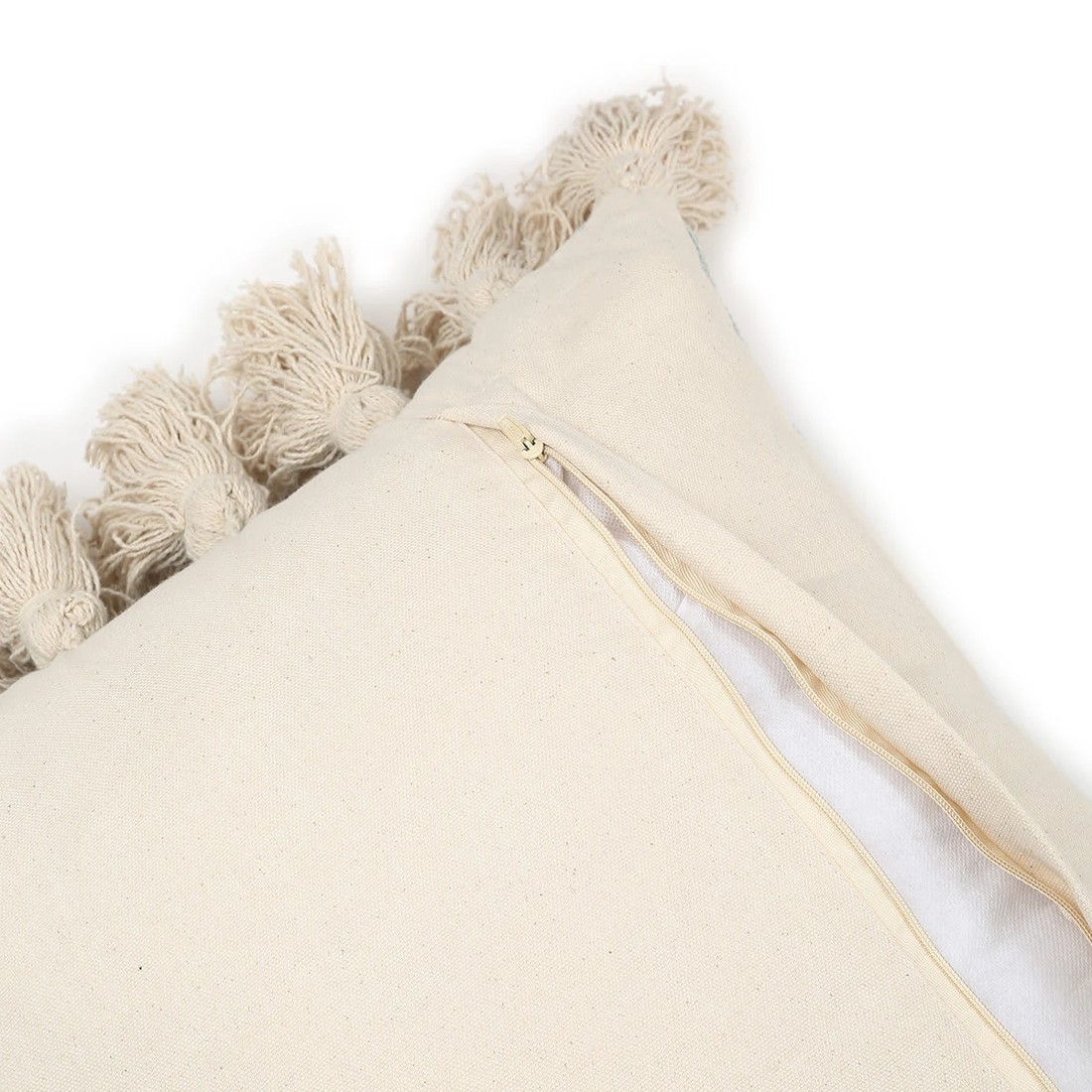 4 Marle Tassel Cushion - Sage, 4 of 5