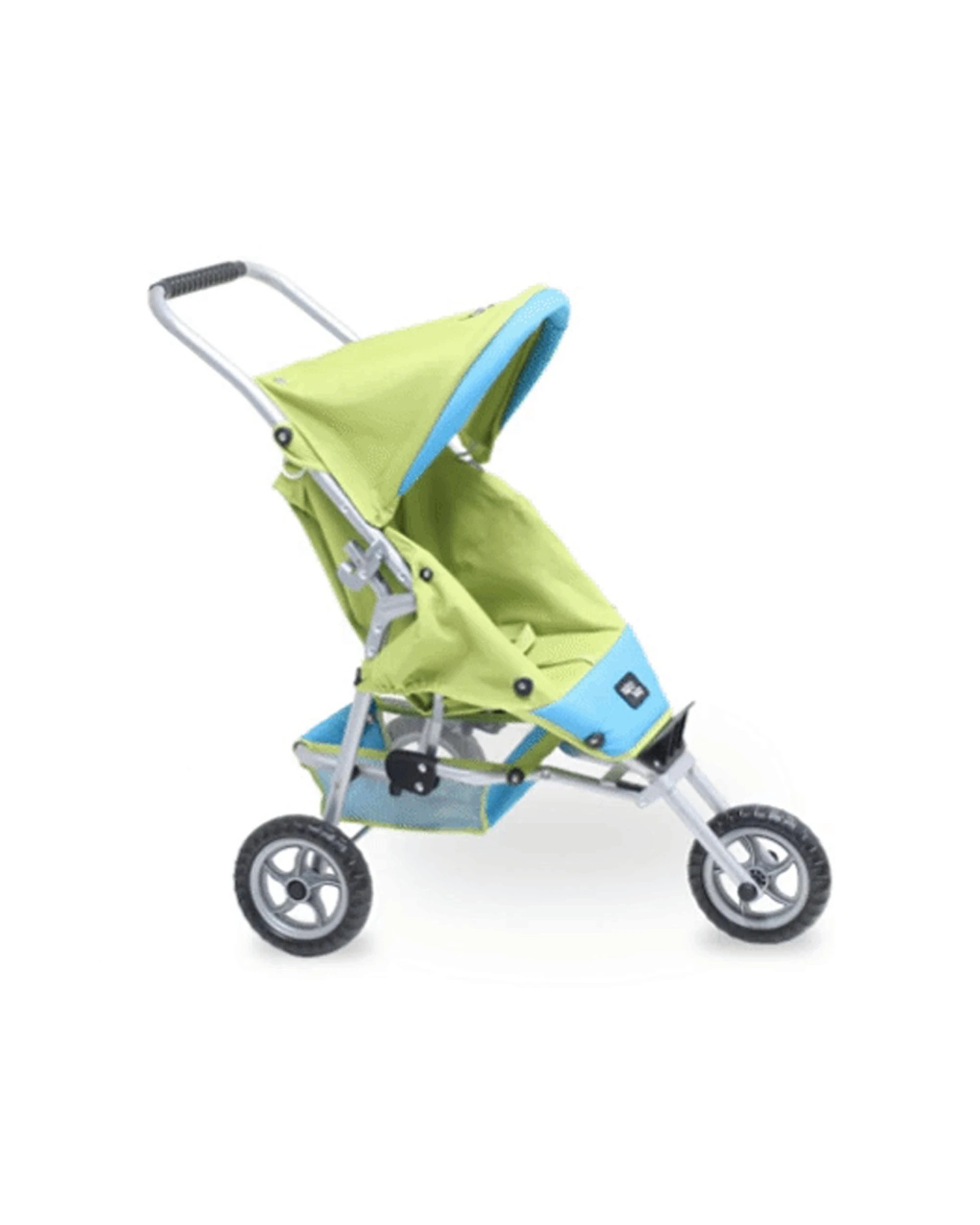 7 JustLikeMum Mini Marathon Doll Stroller Foldable Safety Harness Removable 3 - Green, 7 of 9