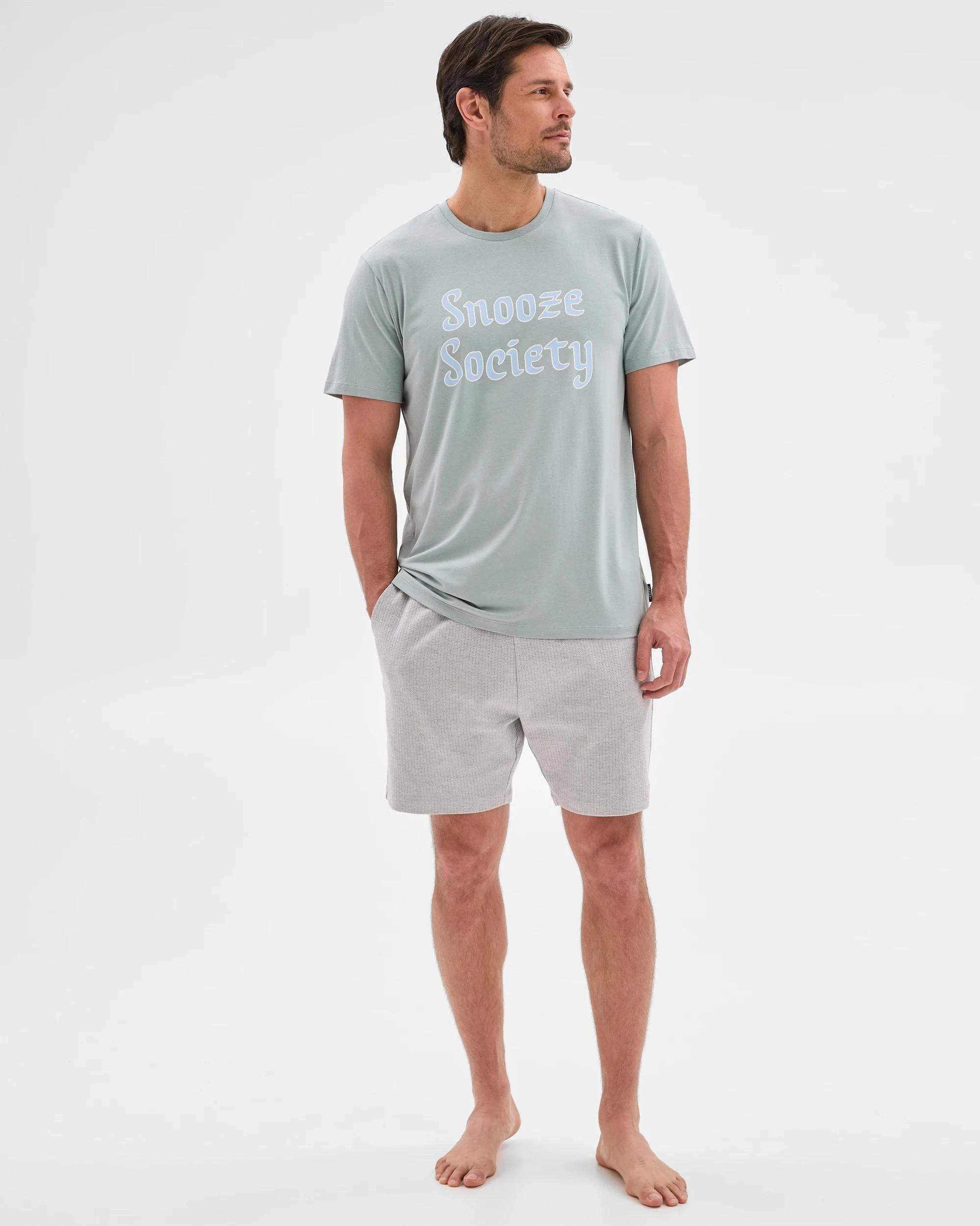 2 Australian Cotton Blend Print Sleep T-Shirt - Maxx SNOOZE SOCIETY, 2 of 6