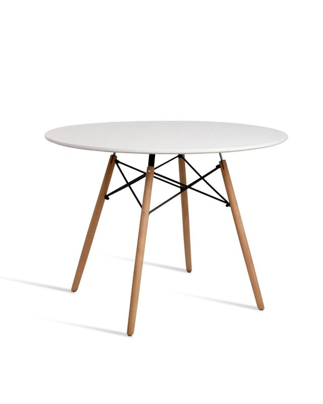 Artiss Dining Table Round  4 Seater 100CM - W