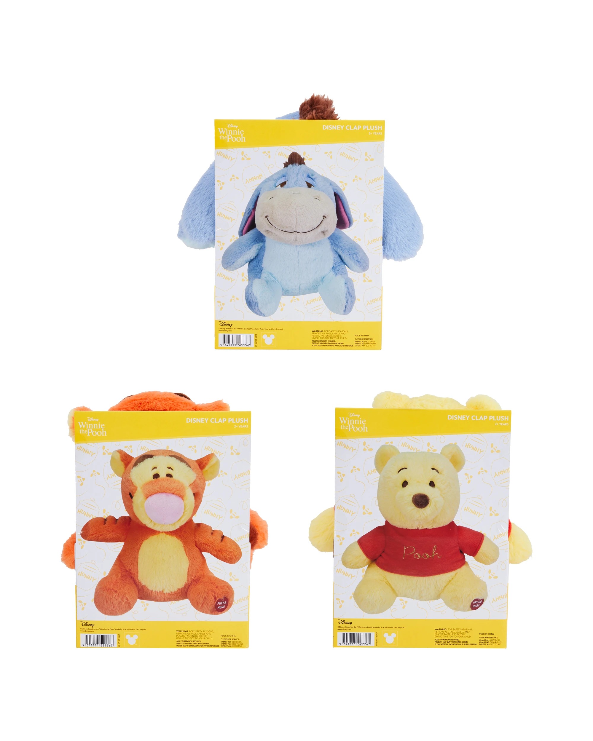 4 Disney Clap Plush - Assorted, 4 of 4