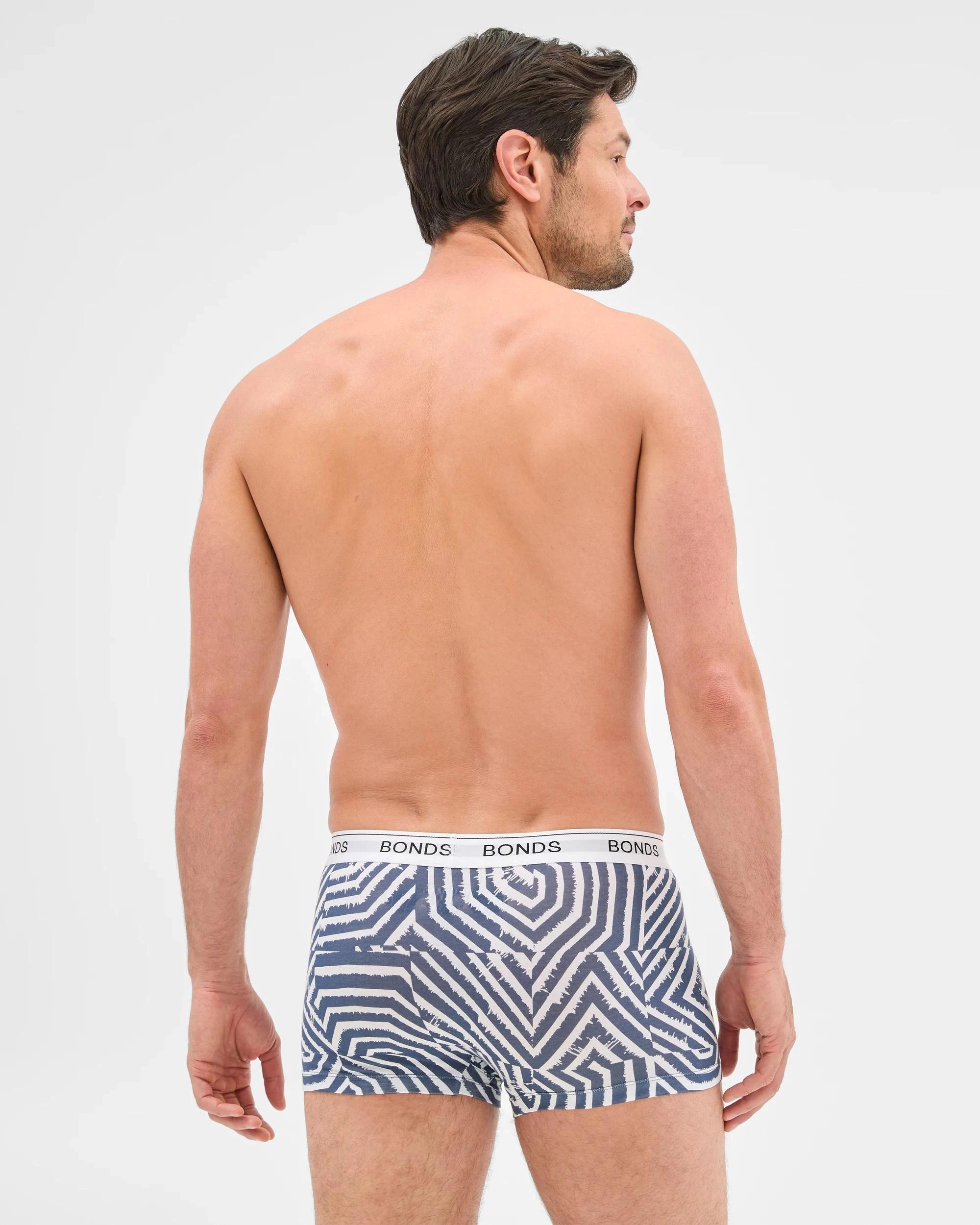2 Men's Guyfront Trunks - Bonds BLUE CARVED STONE, 2 of 3