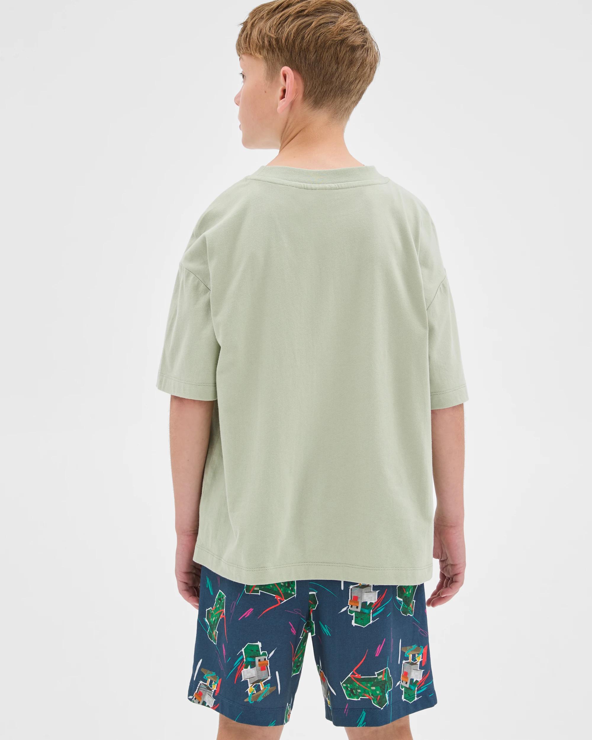 4 Minecraft Australian Cotton Older Boys Oversized Knit Pyjama Set MINECRAFT, 4 of 7