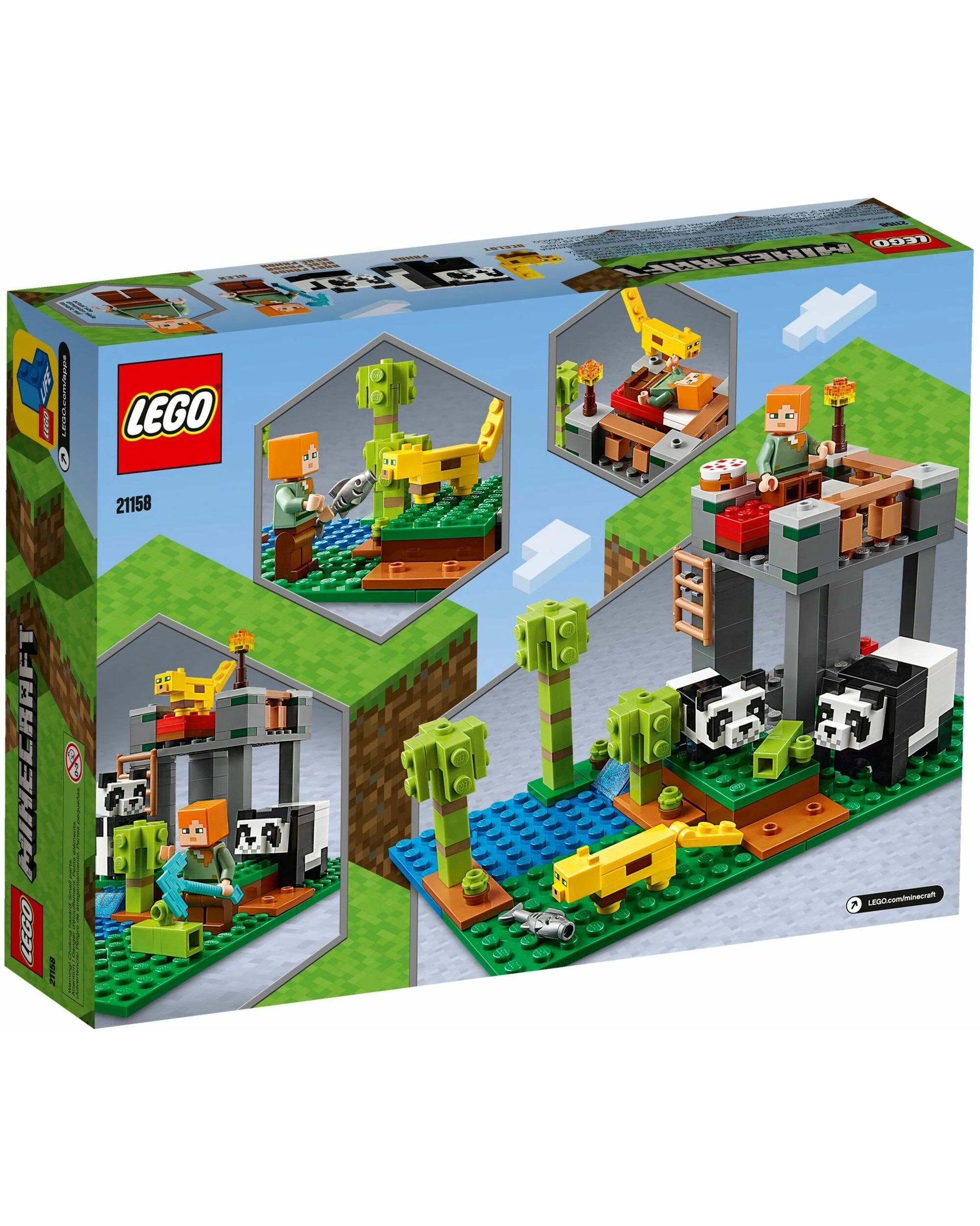 4 LEGO 21158 Minecraft Panda Nursery Building Toy Set, 4 of 5