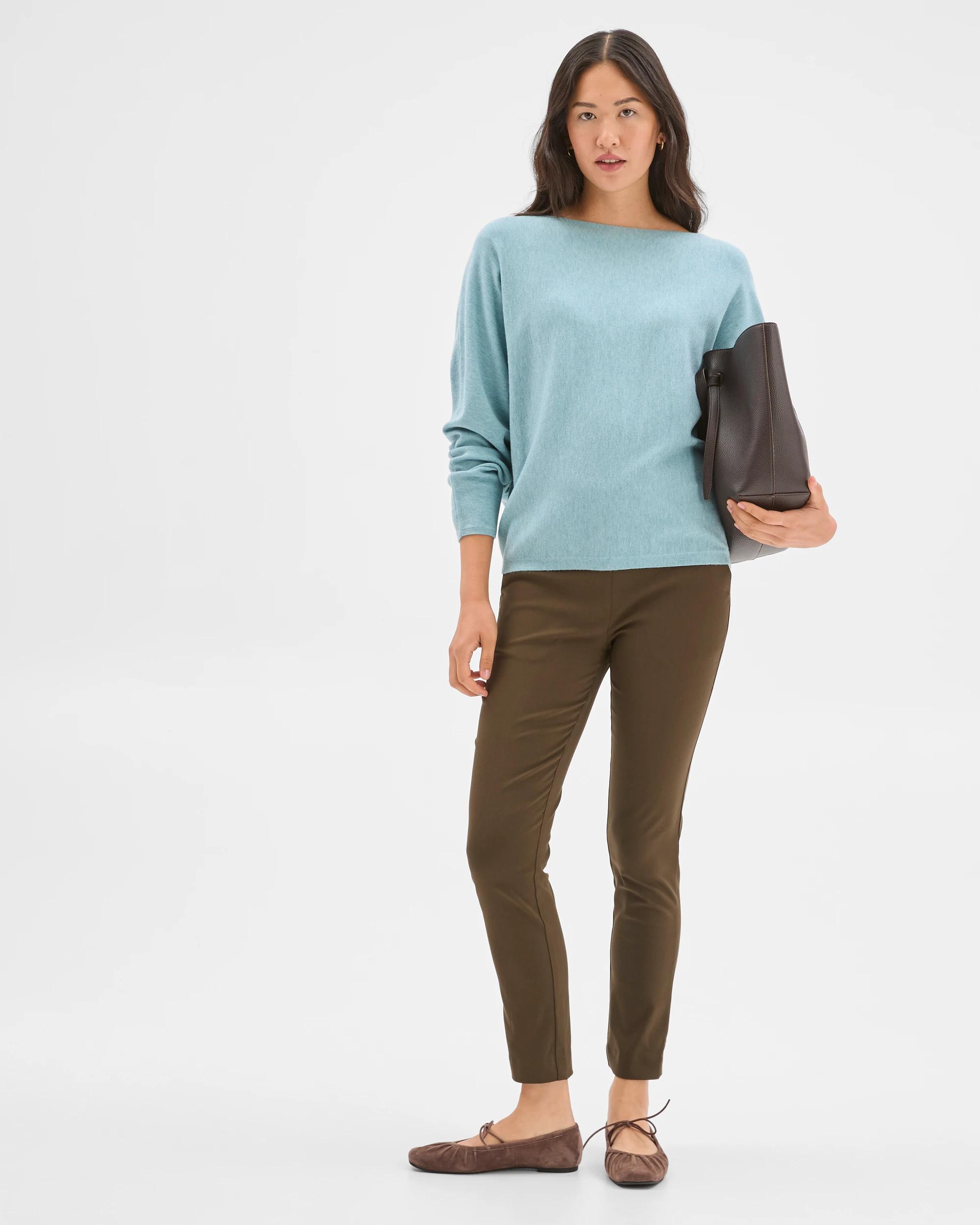 2 Preview Dolman Sleeve Boat Neck Knit Jumper ARCTIC BLUE, 2 of 6