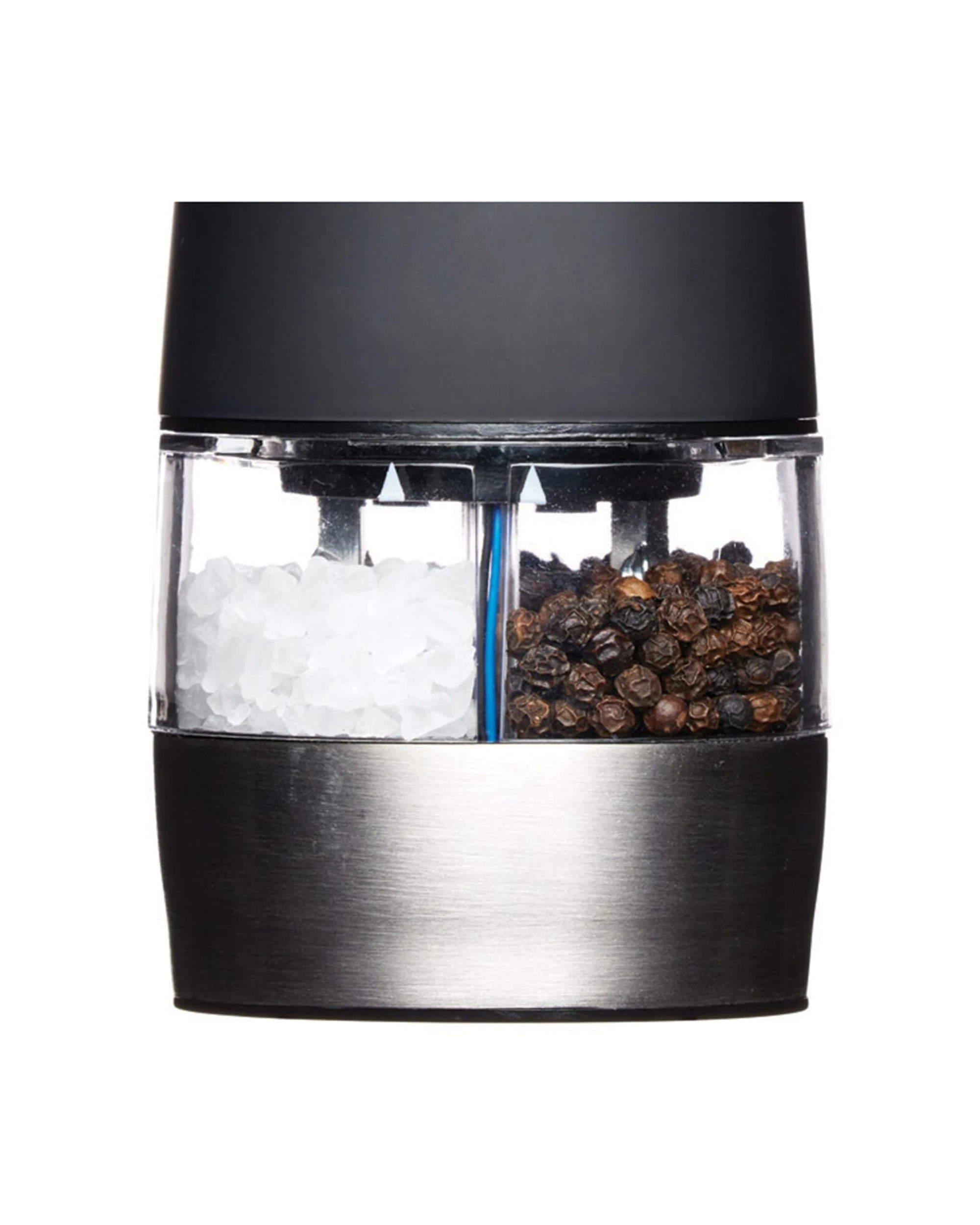 3 Mastercraft Electric Dual Salt Pepper Mill Spice Grinder - Black, 3 of 4