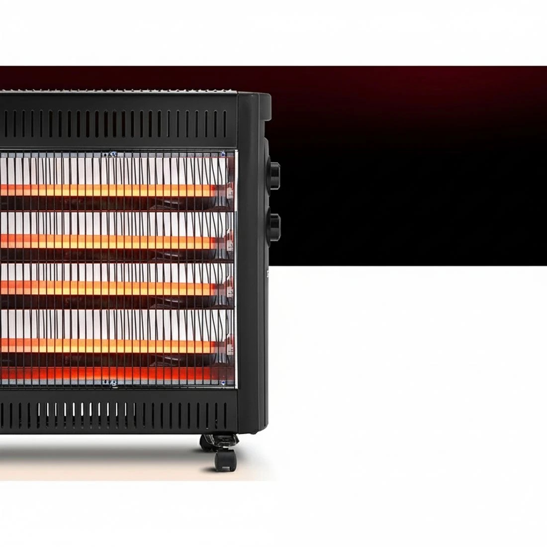 4 Devanti 2200W Infra Heater Radiant Heaters - Black, 4 of 7