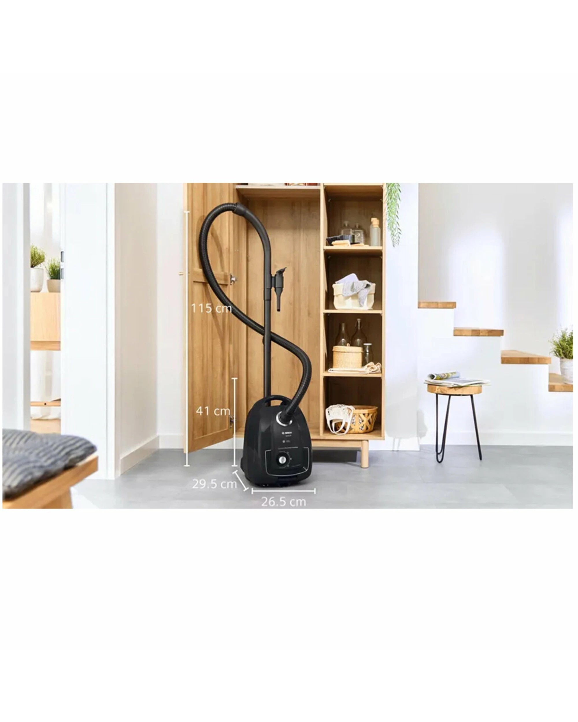 4 Bosch Series 4 Bagged Vacuum Cleaner Black, 4 of 5