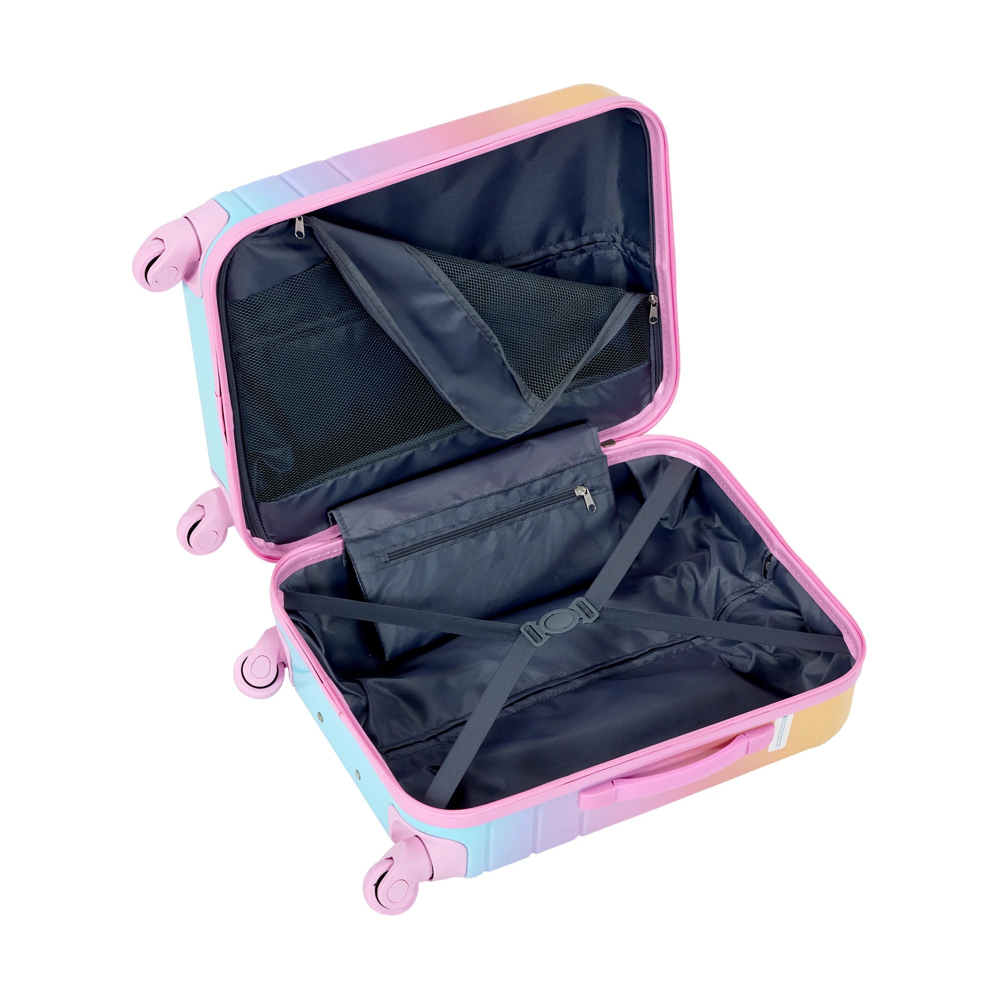 3 55cm Ombre Hard Case 4 Wheels - Sunset, 3 of 8