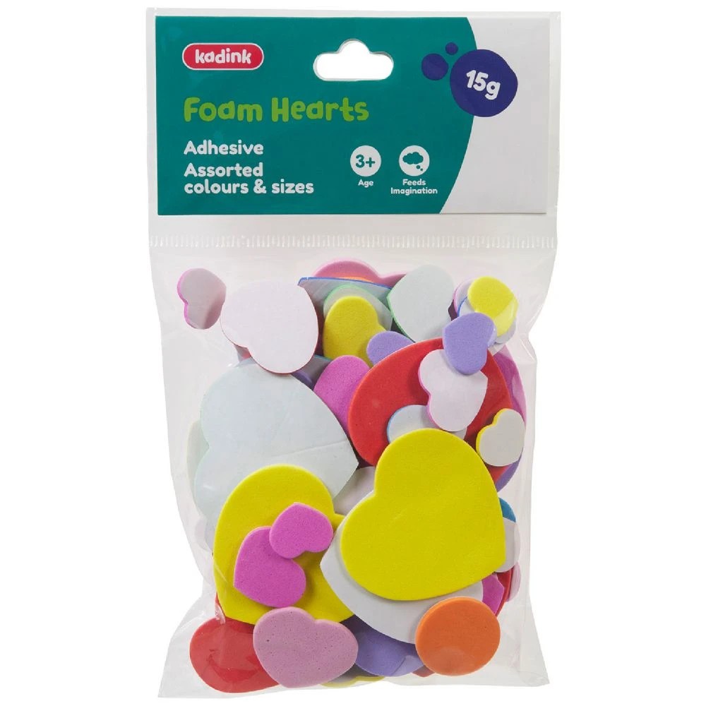 1 Kadink Foam Hearts 15g Assorted, 1 of 3