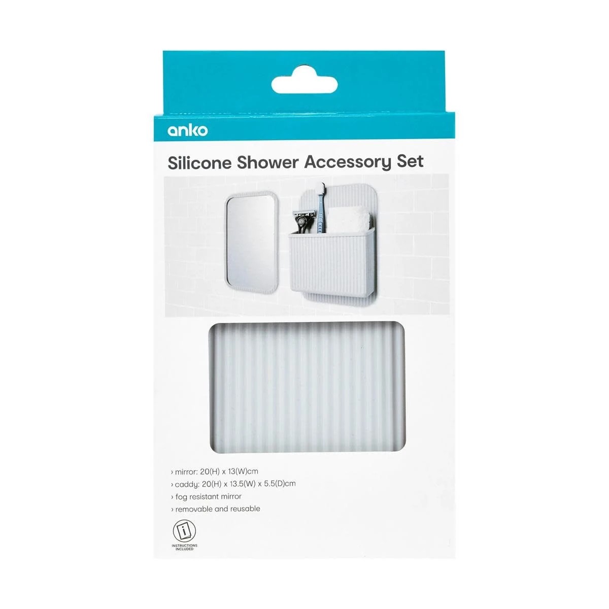 9 Silicone Shower Accessory Set, 9 of 10