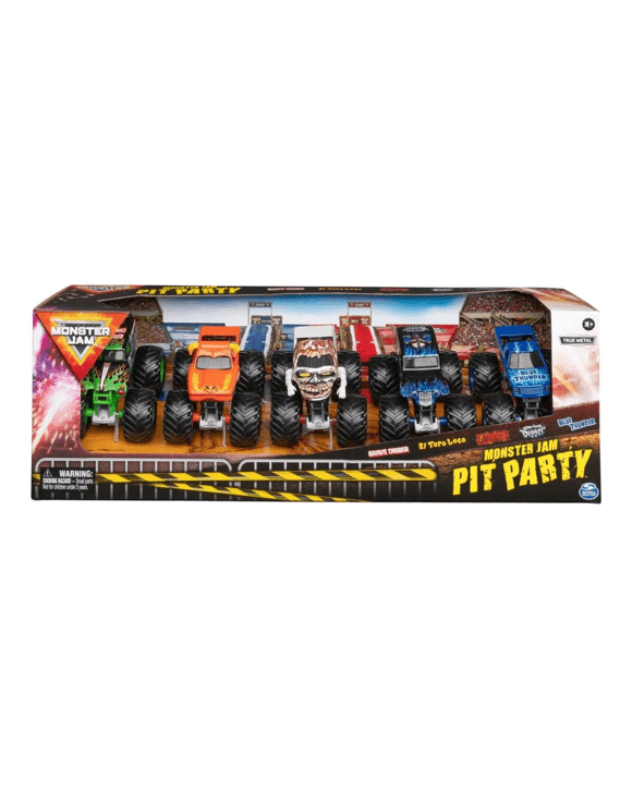 5 Pack Monster Jam Pit Party 1:64 Scale Truck Set - Kmart
