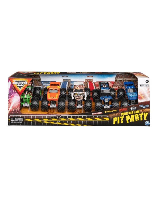 5 Pack Monster Jam Pit Party 1:64 Scale Truck
