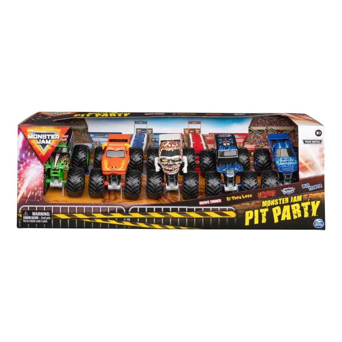 1 5 Pack Monster Jam Pit Party 1:64 Scale Truck Set, 1 of 10