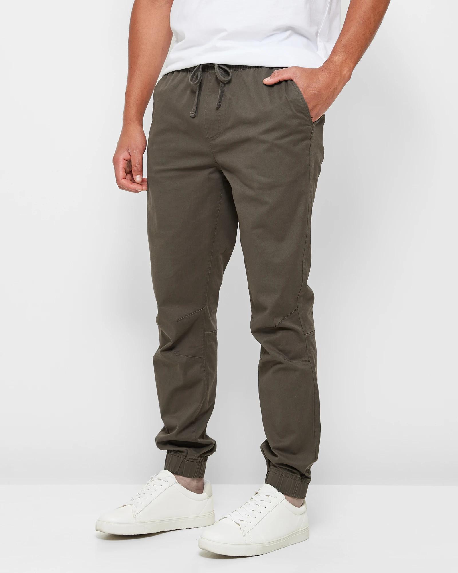 3 Target Woven Jogger Pants DARK OLIVE, 3 of 5