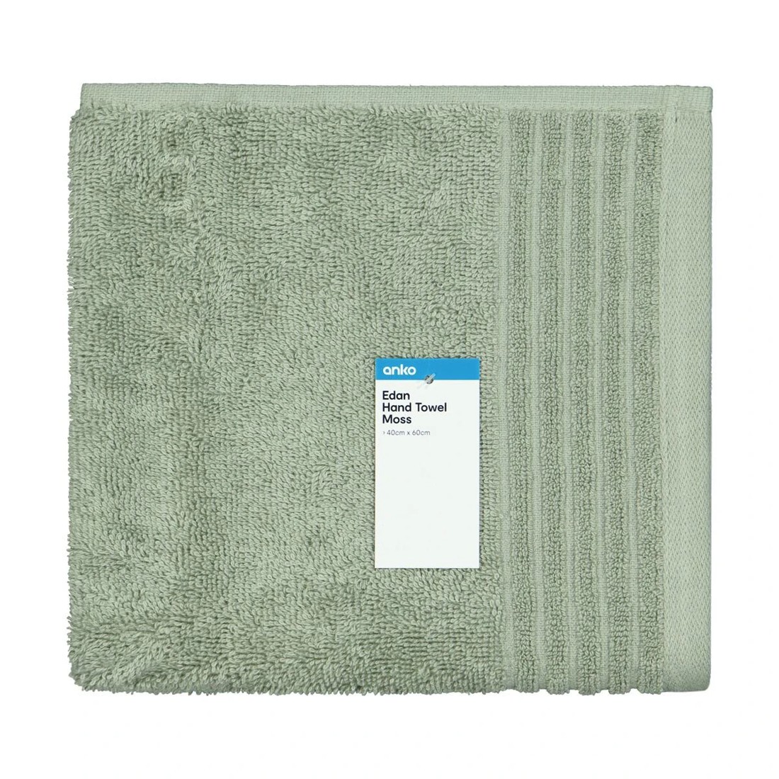 5 Edan Cotton Hand Towel - Moss, 5 of 6