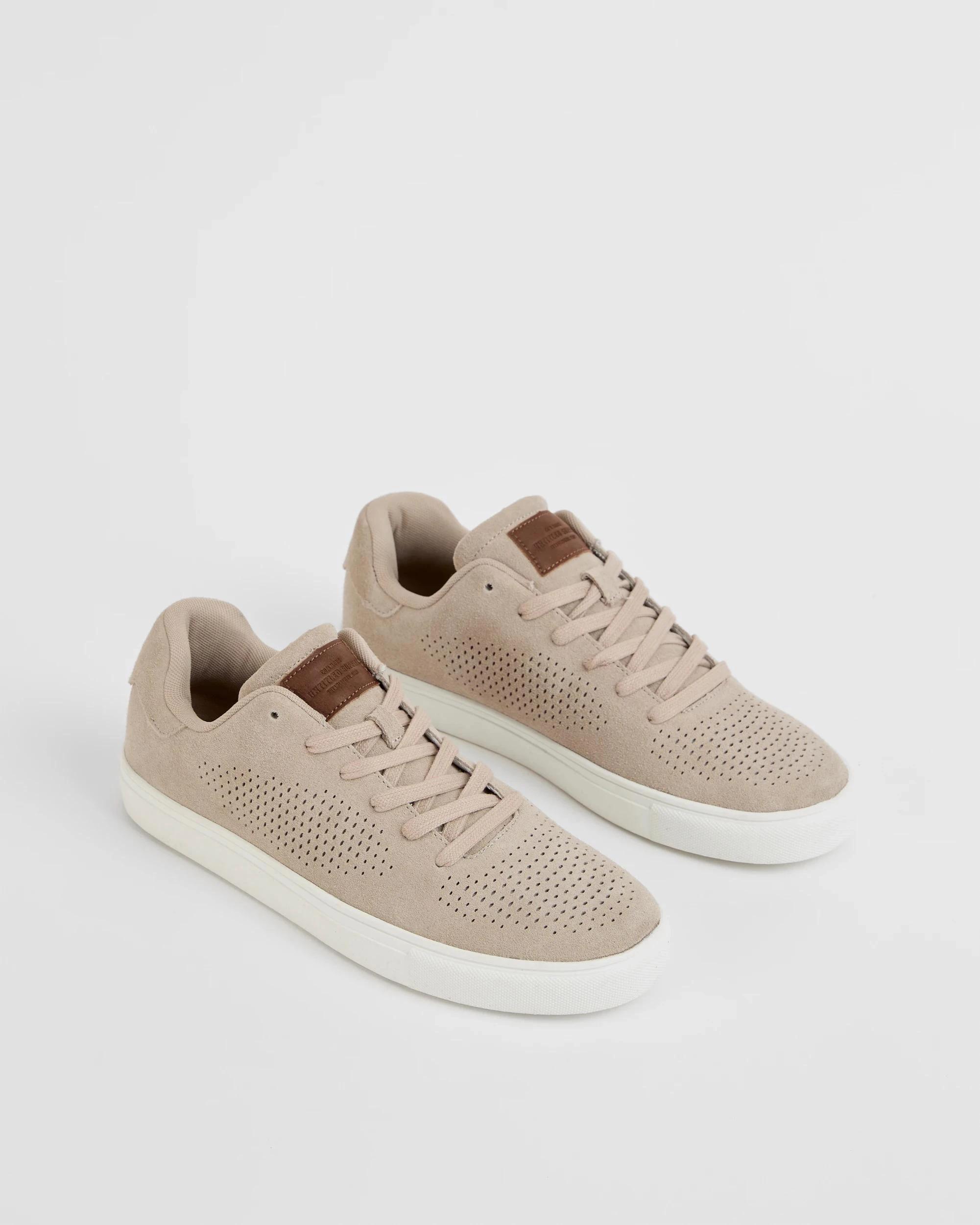 2 Target Man Pin Punched Suede Sneaker GREY, 2 of 3