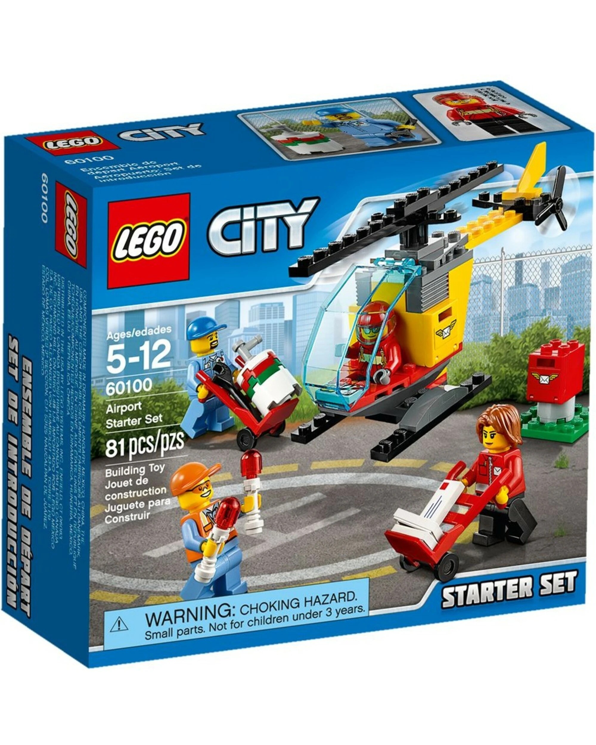 1 LEGO 60100 Airport Starter Set: Helicopter & Mail Delivery, 1 of 5