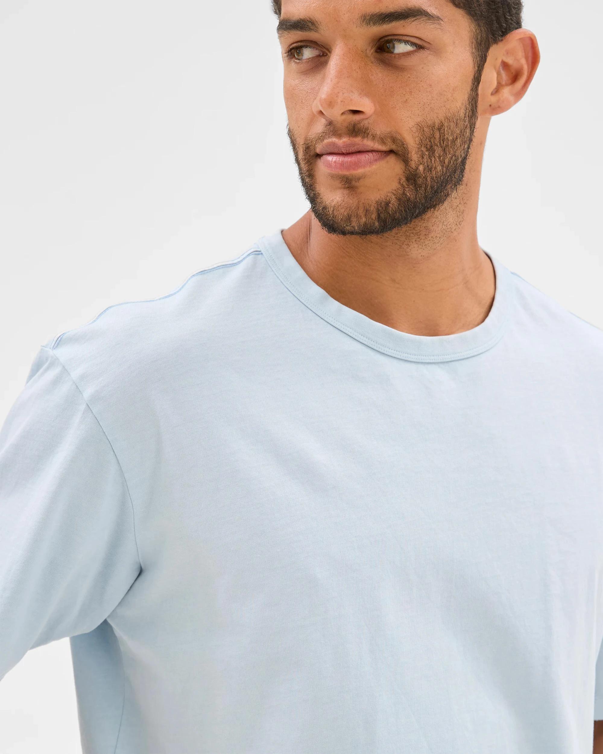3 Target Man Australian Cotton Oversized T-Shirt LIGHT BLUE, 3 of 5