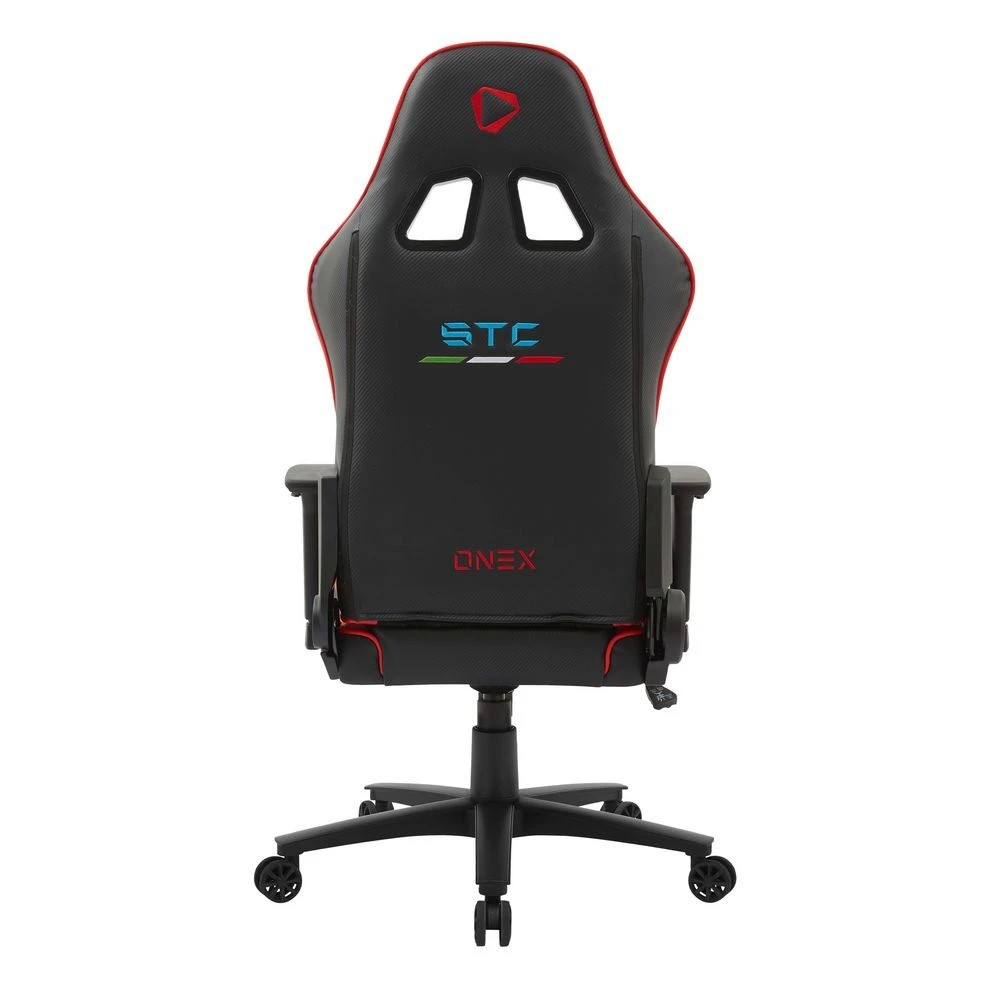 4 ONEX STC Alcantara Gaming Chair Black and Red Ergonomic Chairs and Desk Chairs, 4 of 8
