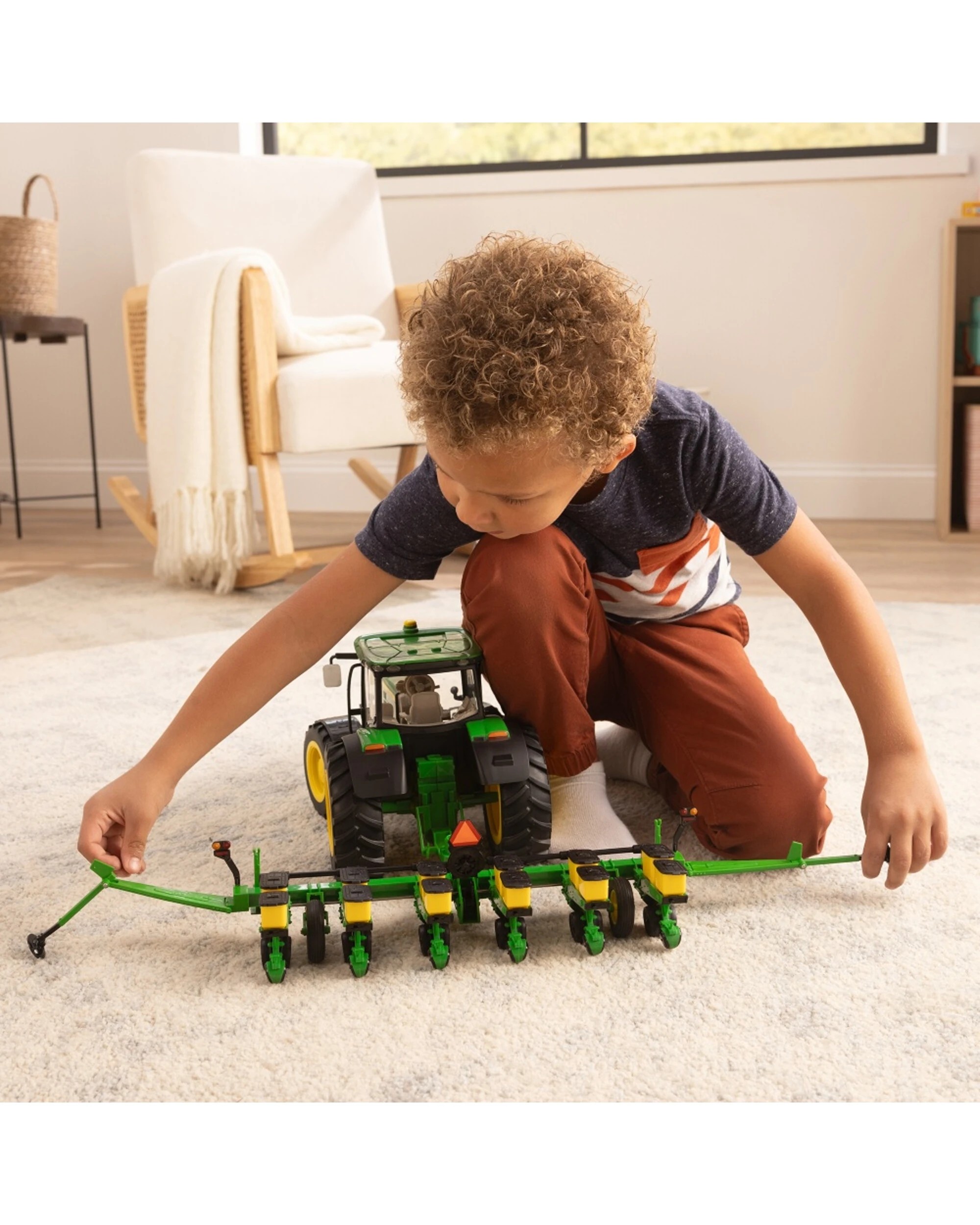 7 John Deere 1:16 Big Farm 6210R Tractor Toy Playset With Planter - Multi, 7 of 8