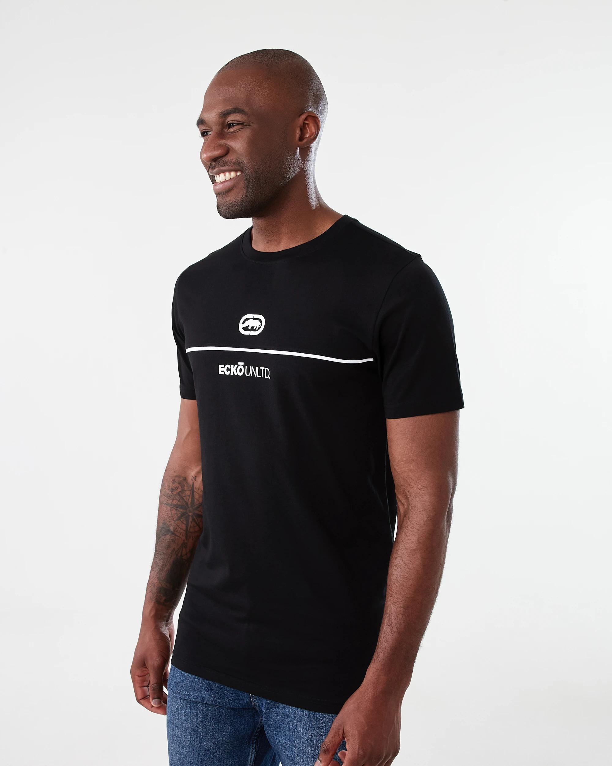 2 Ecko License Longline T-shirt Black, 2 of 7