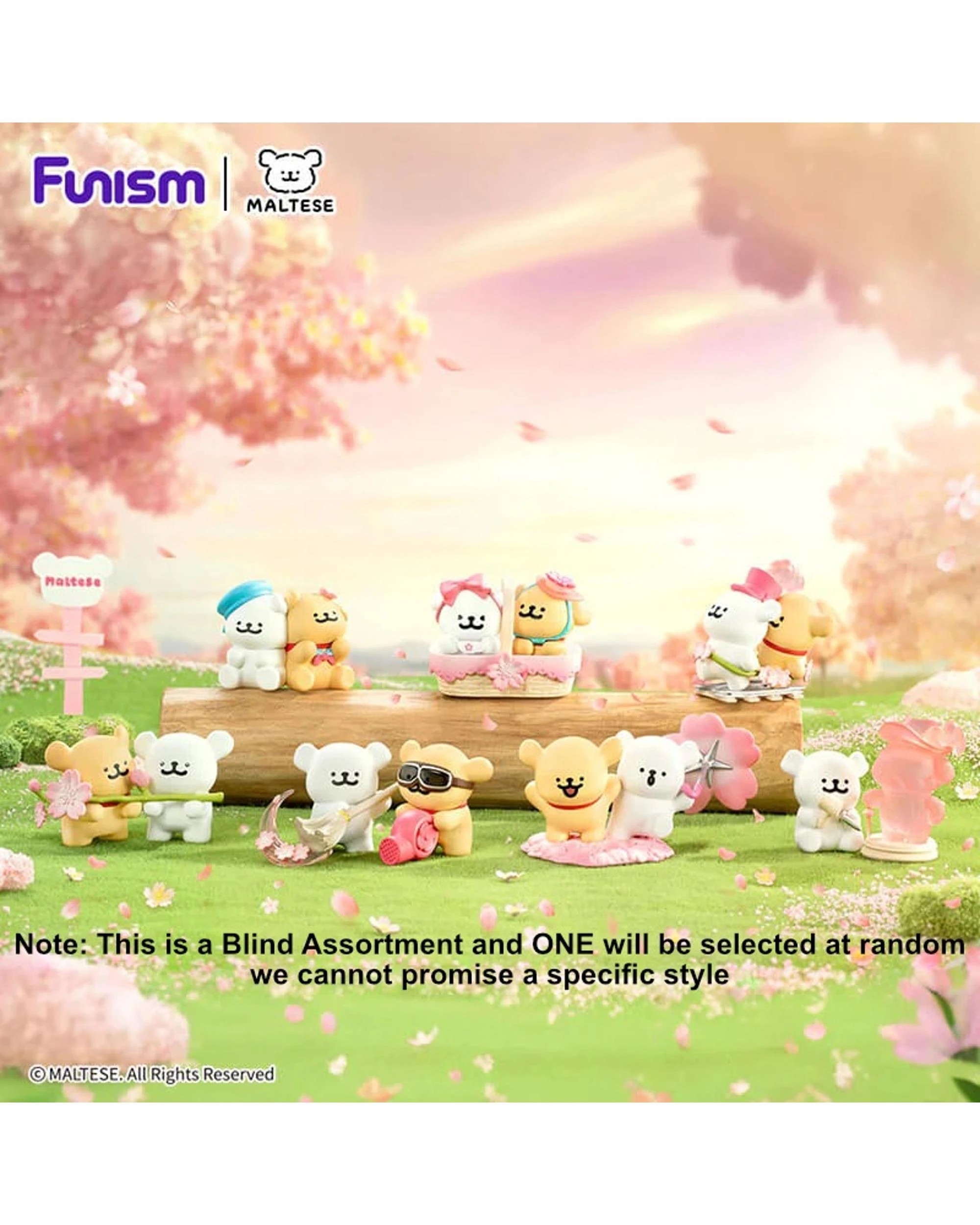 2 Funism Maltese Cherry Blossom Series Figures Blind Box, 2 of 9