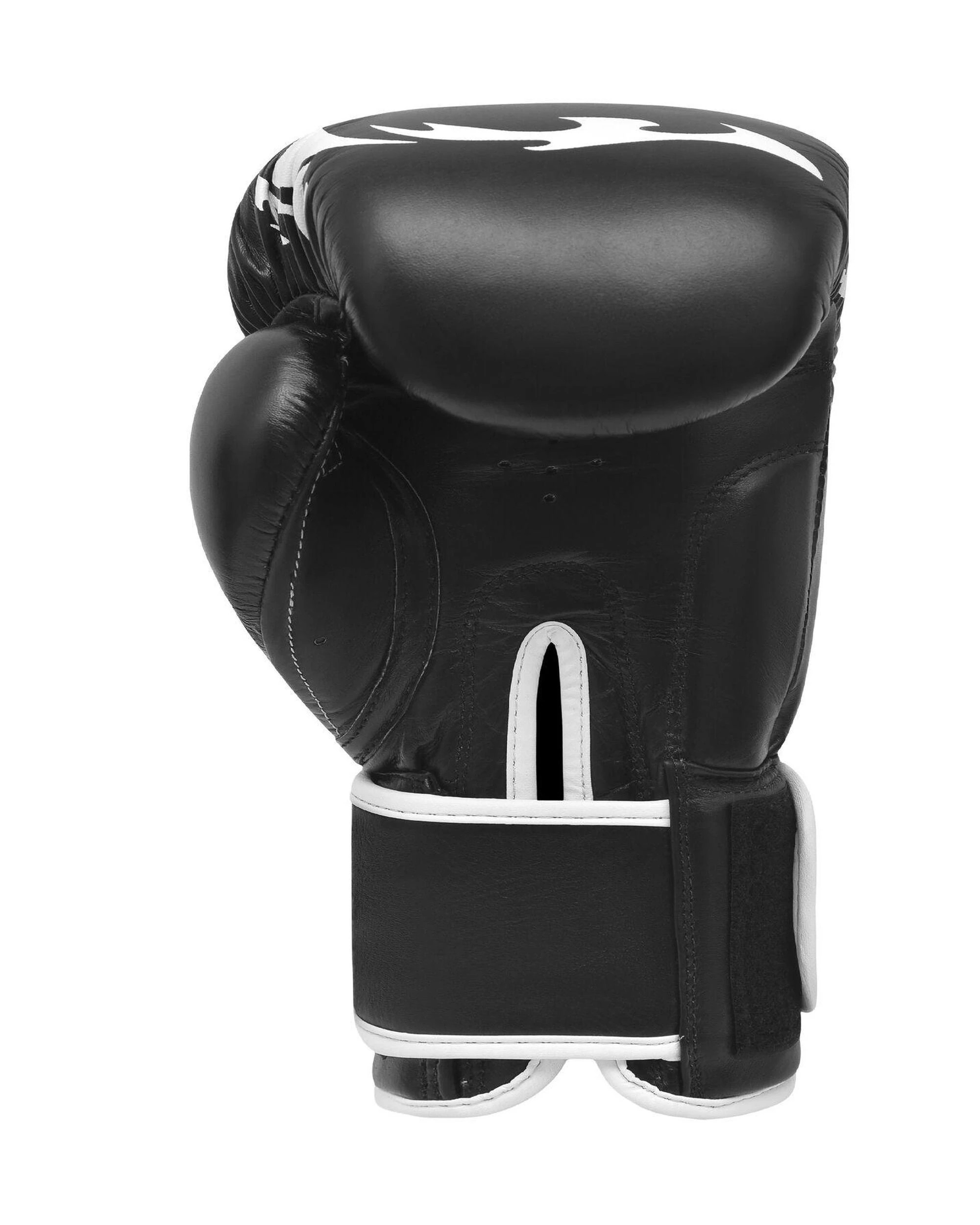 4 Morgan Sports Elite Boxing & Muay Thai Leather Gloves 16oz - Black, 4 of 5