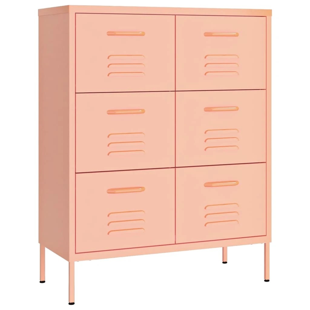 1 Vidaxl Drawer Cabinet - Pink, 1 of 7