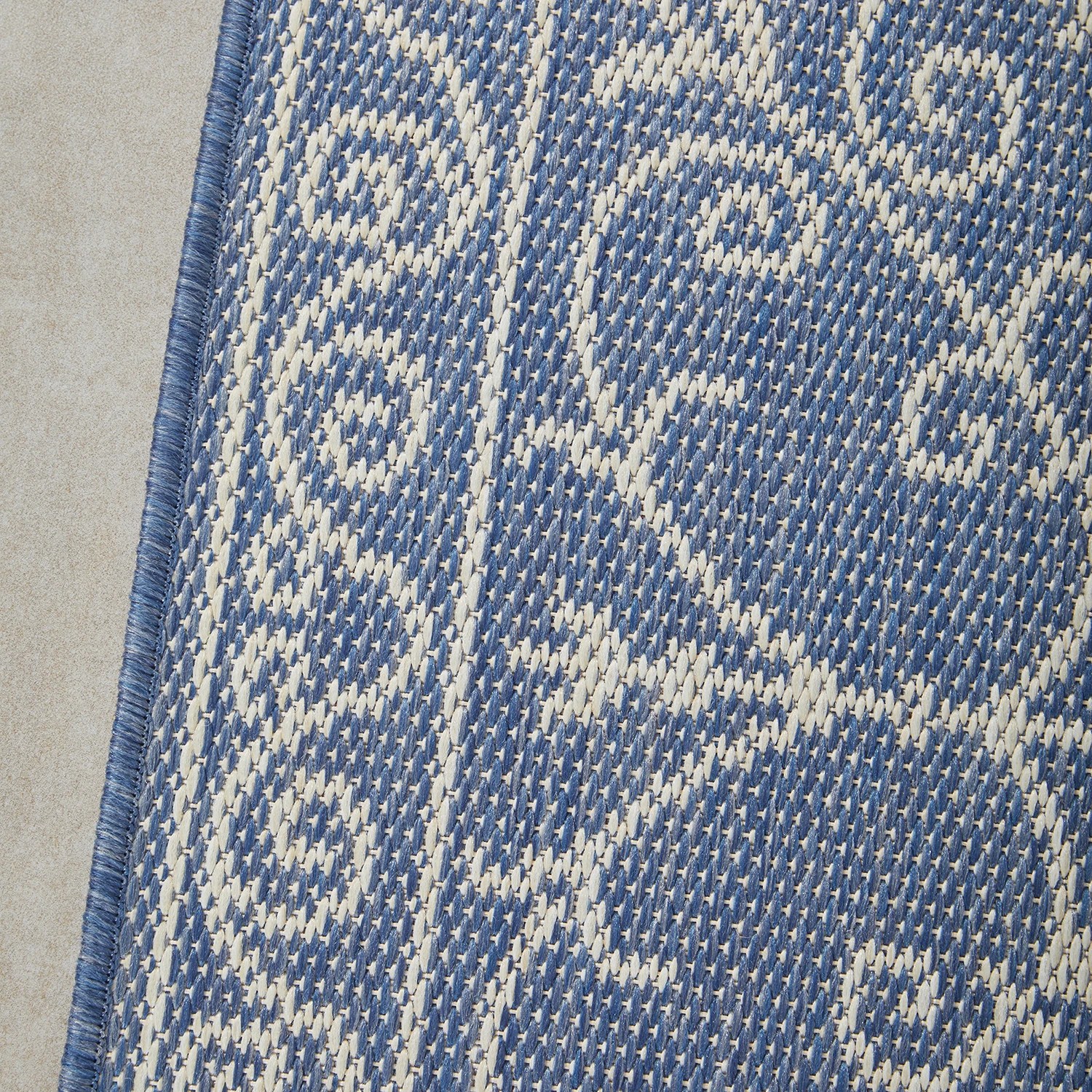 7 Common Ground Rugs Portman Romy 150x80cm - Small Power Loomed Pet Friendly Outdoor Floor Rug - Blue, 7 of 8