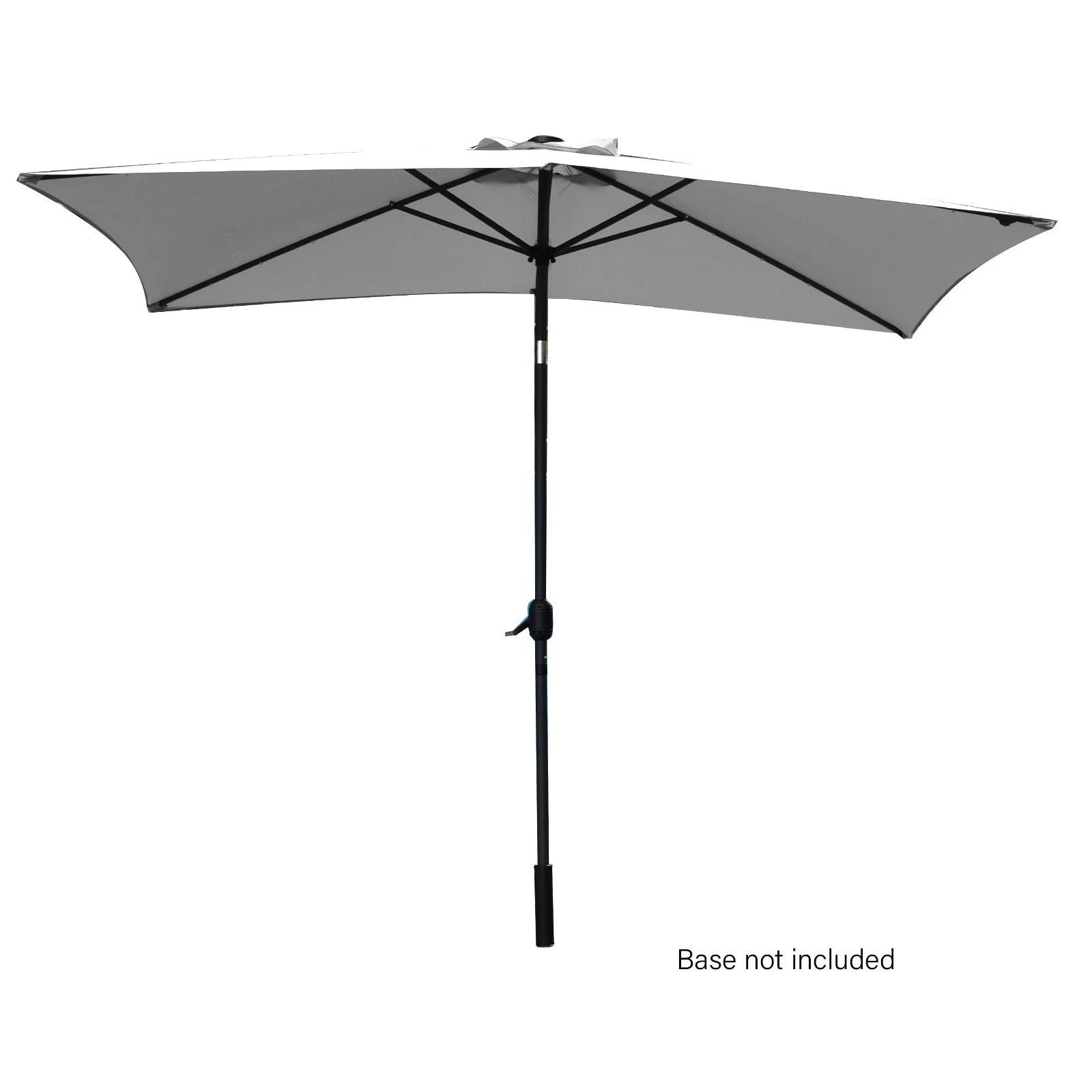 3 Arcadia Furniture Umbrella 3 Metre Umbrella with Solar LED Lights Garden Yard - Grey, 3 of 10
