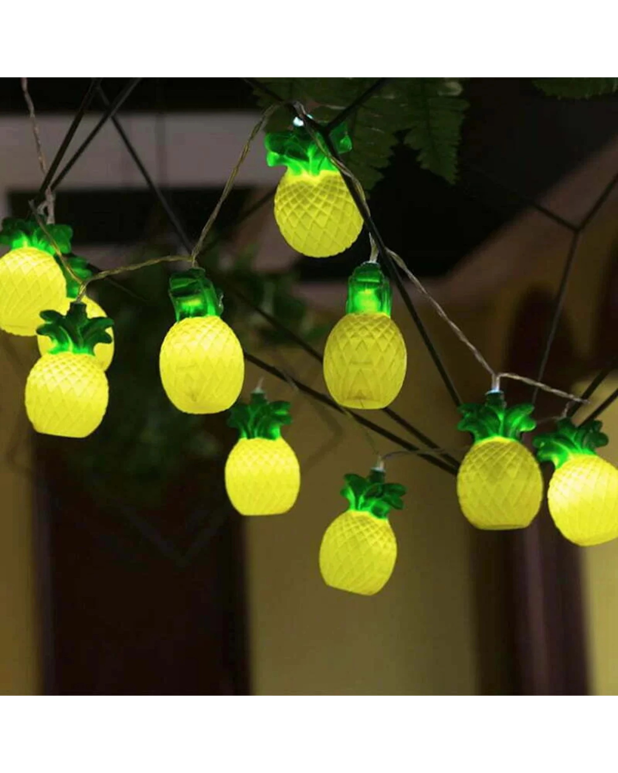 3 Party Maker Pineapple LED String Lights - Yellow, 3 of 3