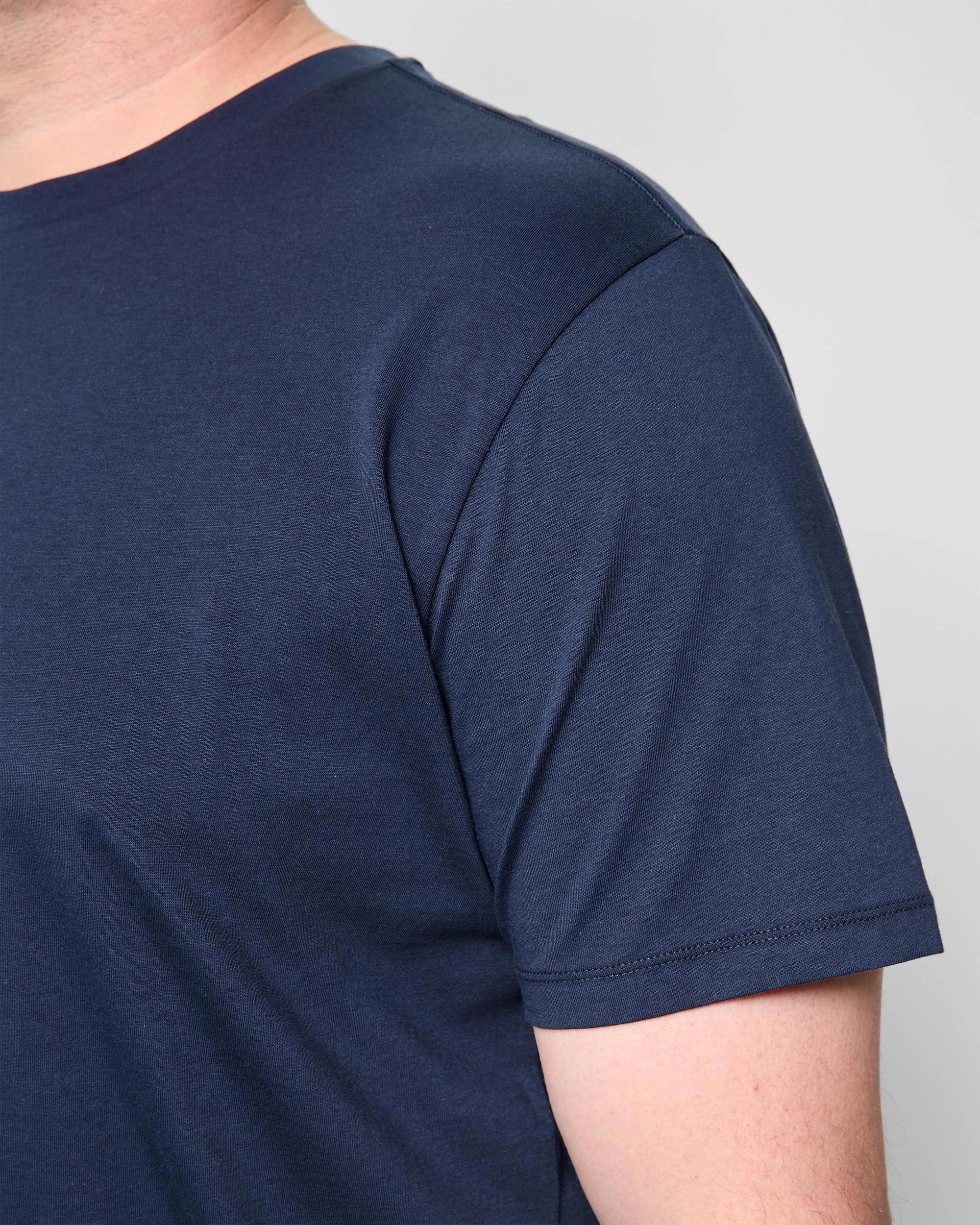 5 Target Man Plus Plus Size Australian Cotton Crew T-Shirt NAVY, 5 of 5