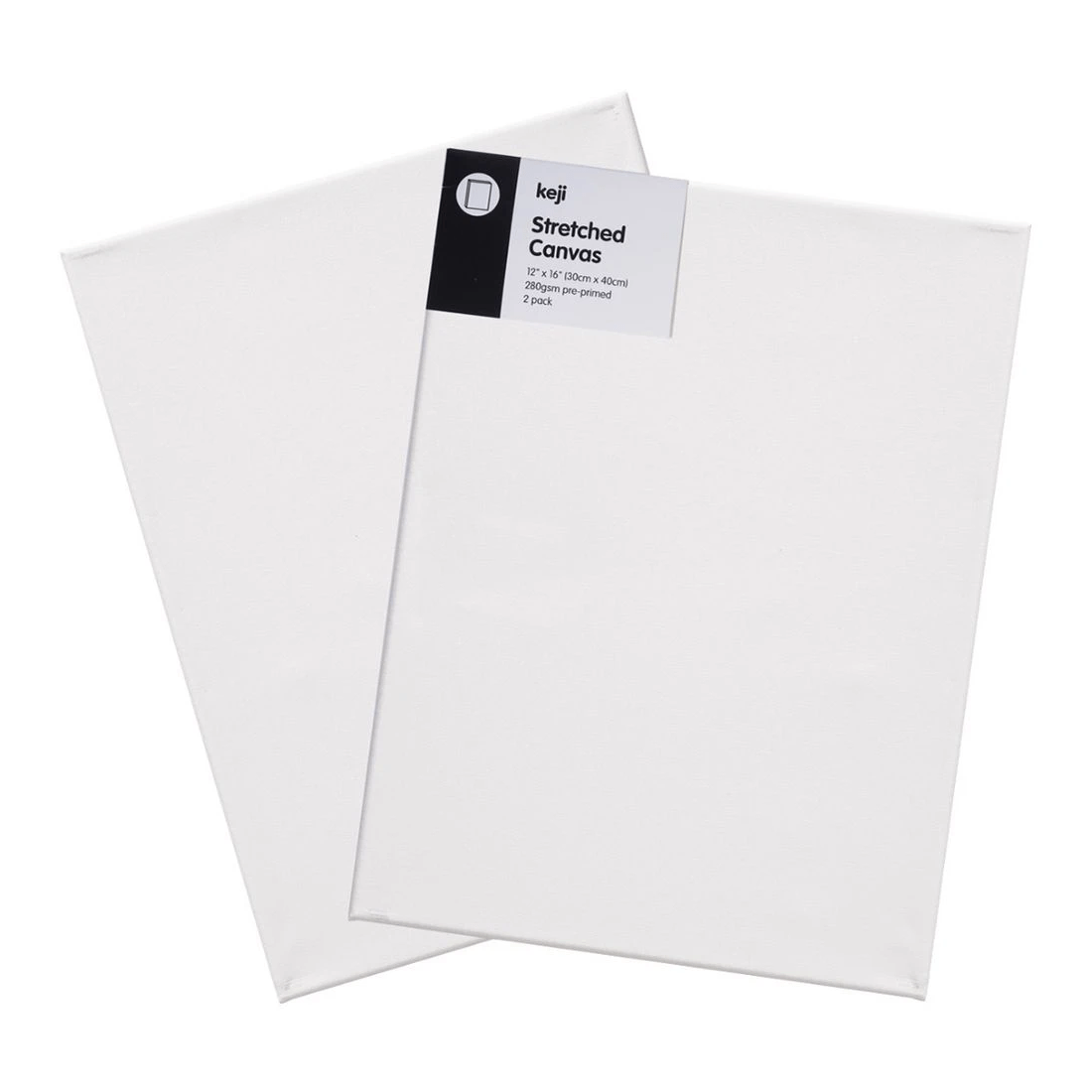 1 Keji Canvases 12X16" White 2 Pack, 1 of 5