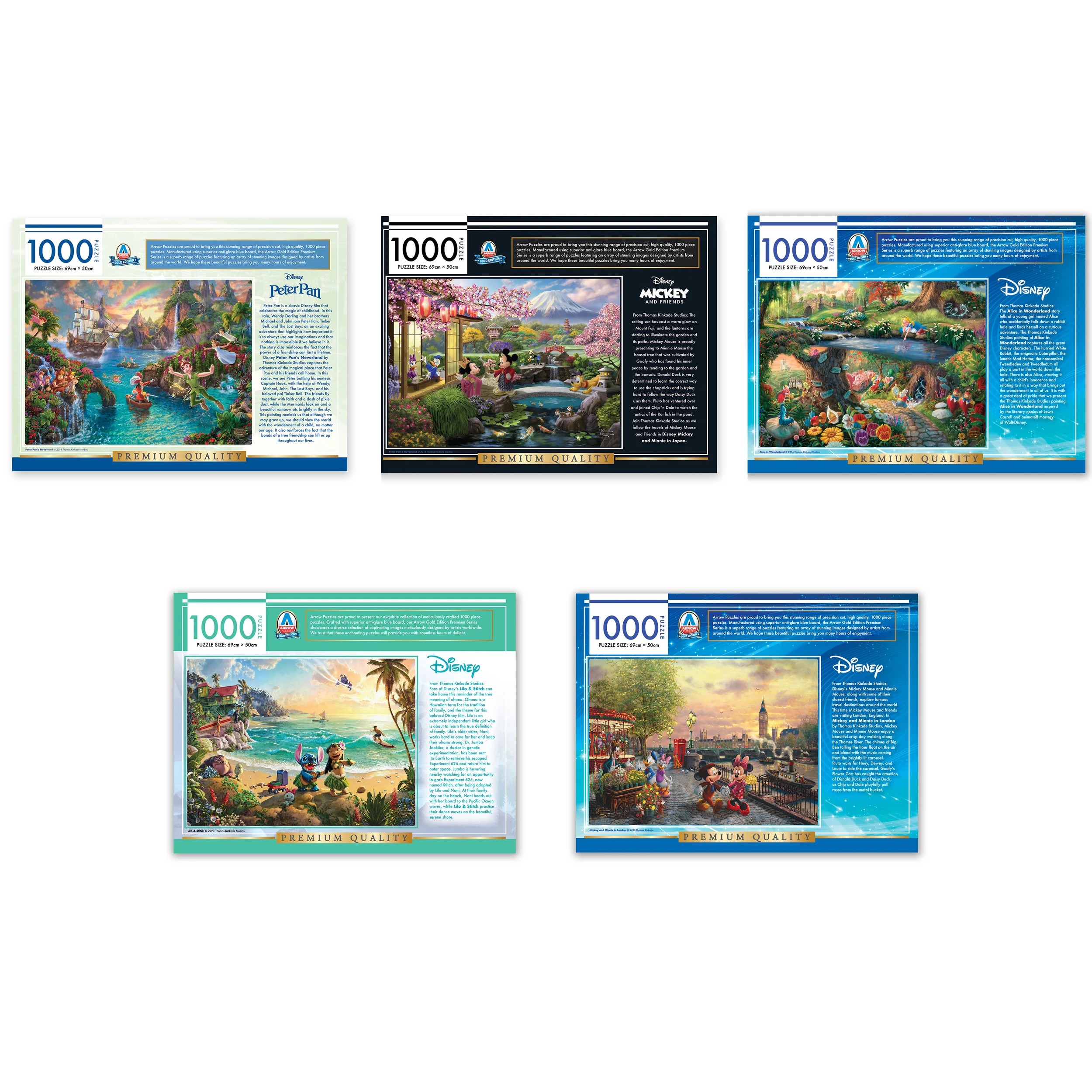 7 1000 Piece Arrow Disney Dreams Collection Thomas Kinkade Studios Puzzle - Assorted, 7 of 7