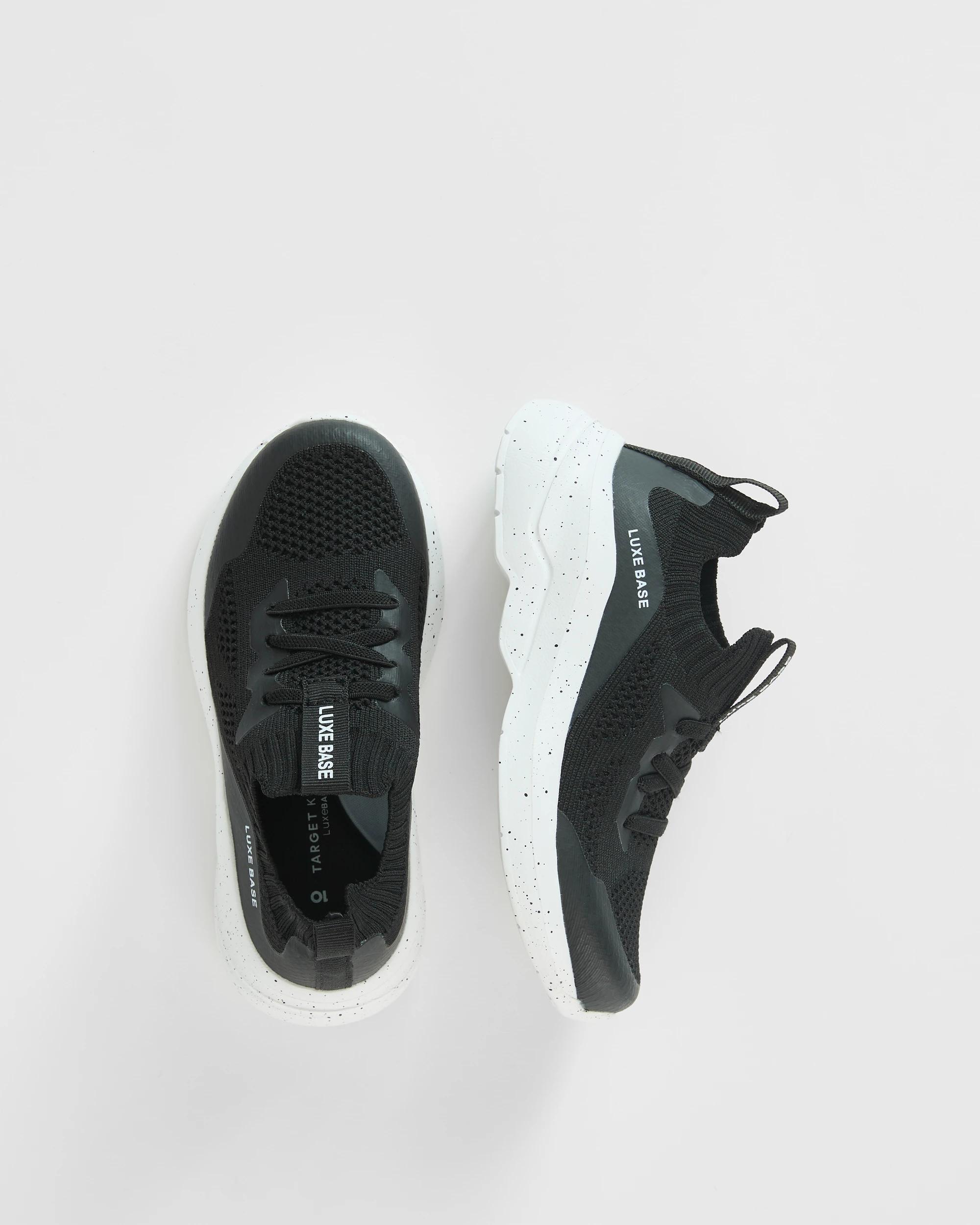 3 Target Kids Textured Knit Sneakers BLACK, 3 of 3