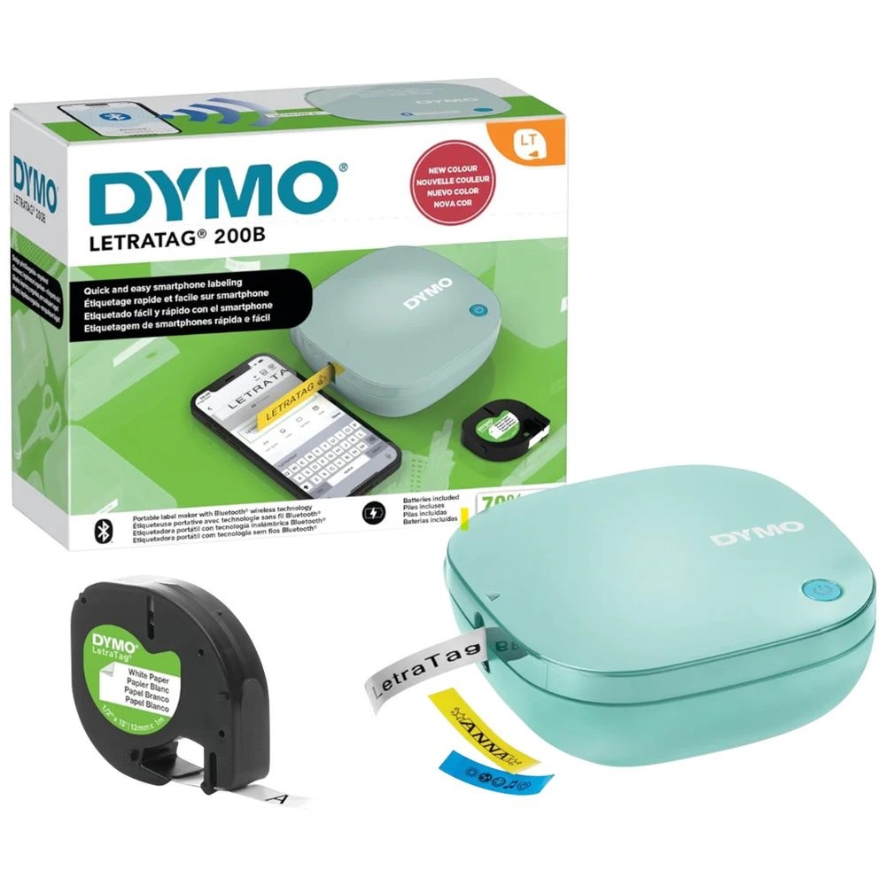 1 DYMO LetraTag 200B Bluetooth Labeller Green, 1 of 5