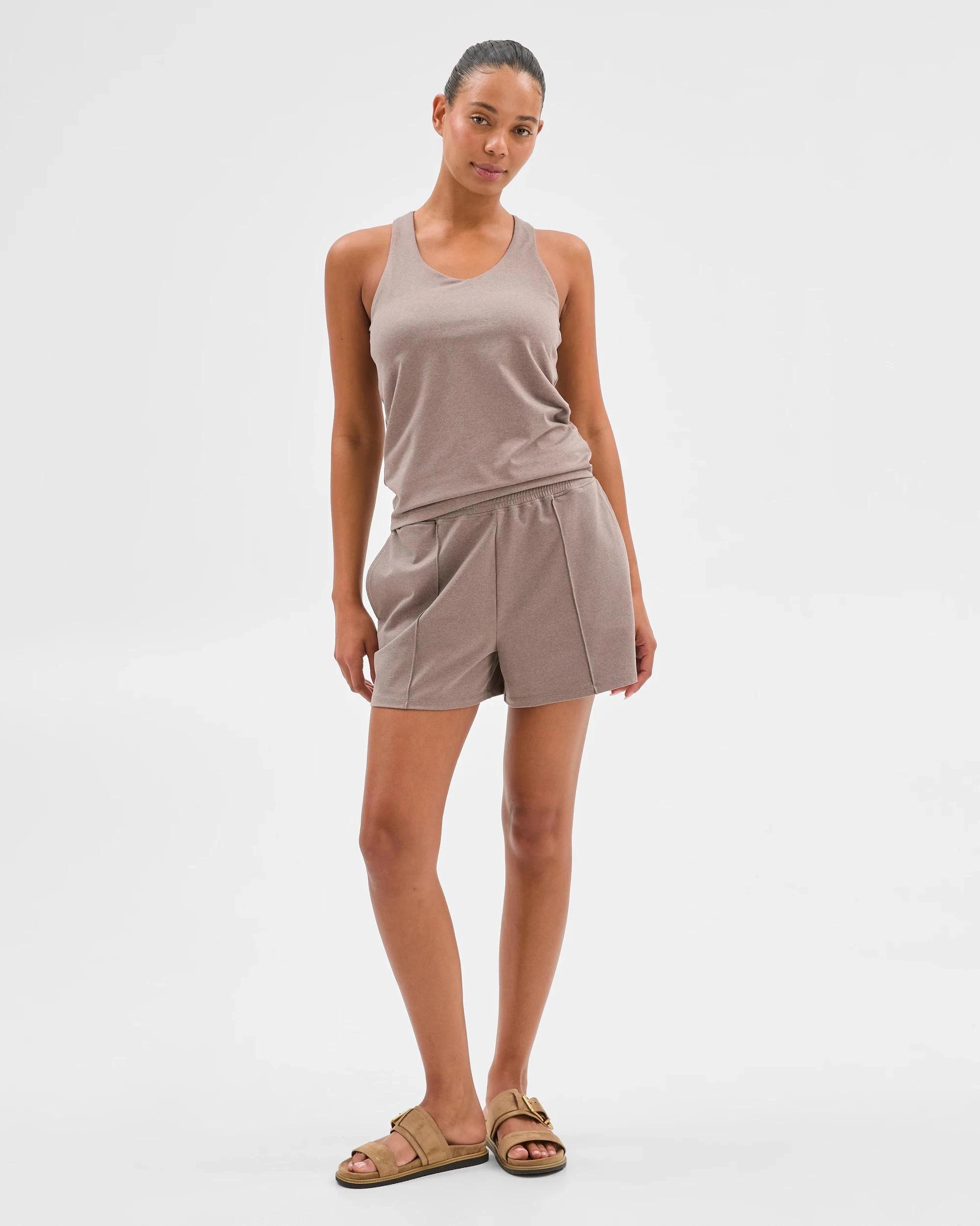 1 Target Active Studio Luxe Marle Racer Tank Top MUSHROOM, 1 of 6