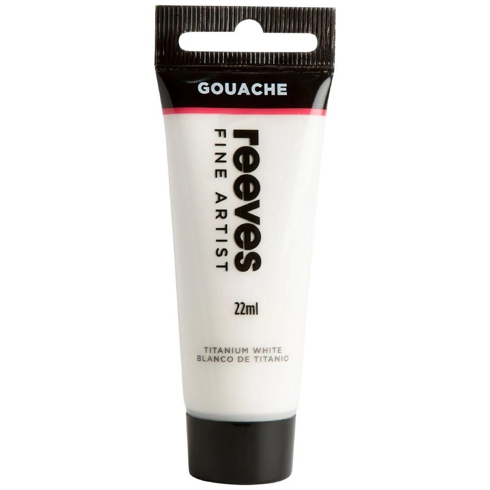 1 Reeves Gouache Paint 22mL Titanium White, 1 of 1