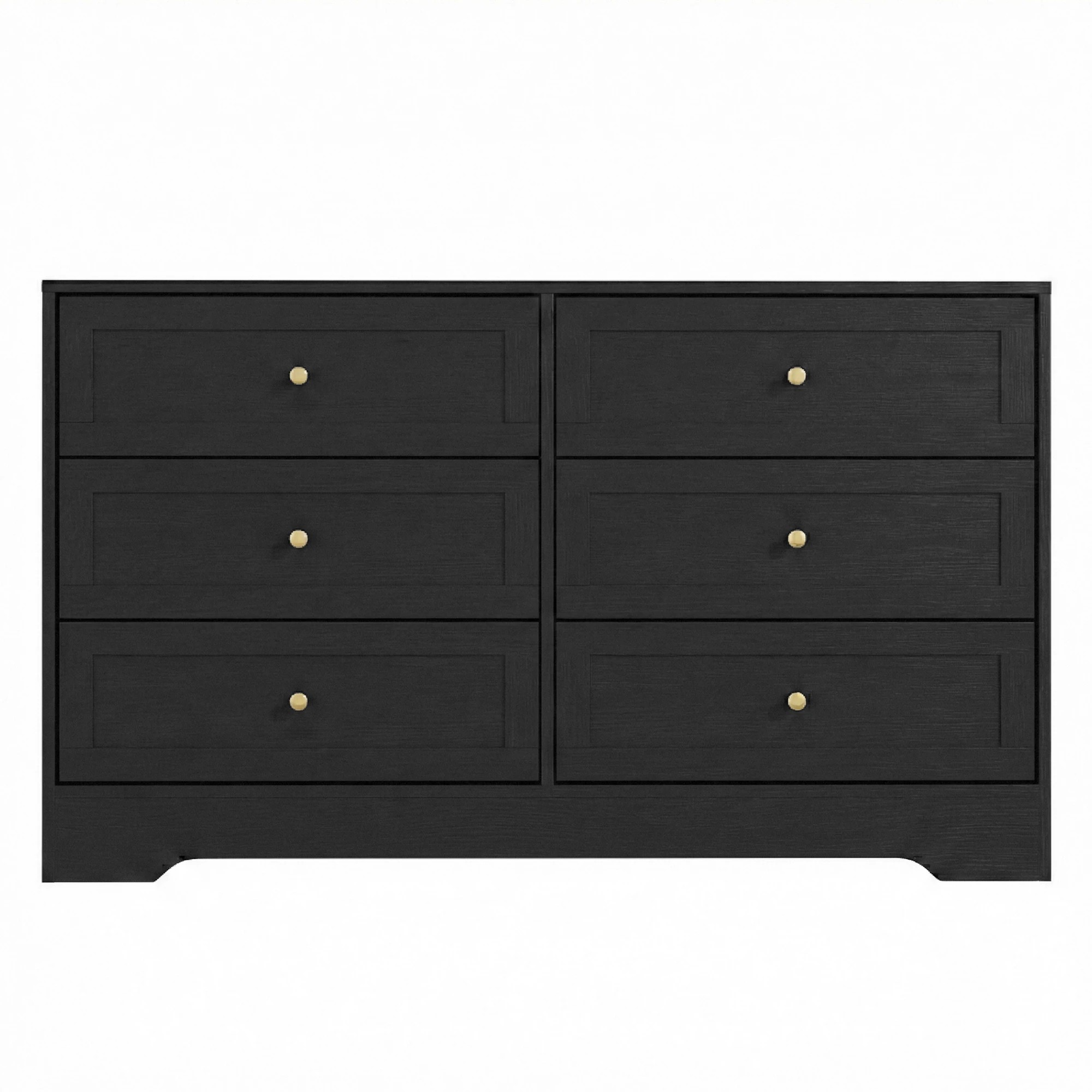 3 Artiss 6 Chest of Drawers Tallboy Cabinet - Black, 3 of 3
