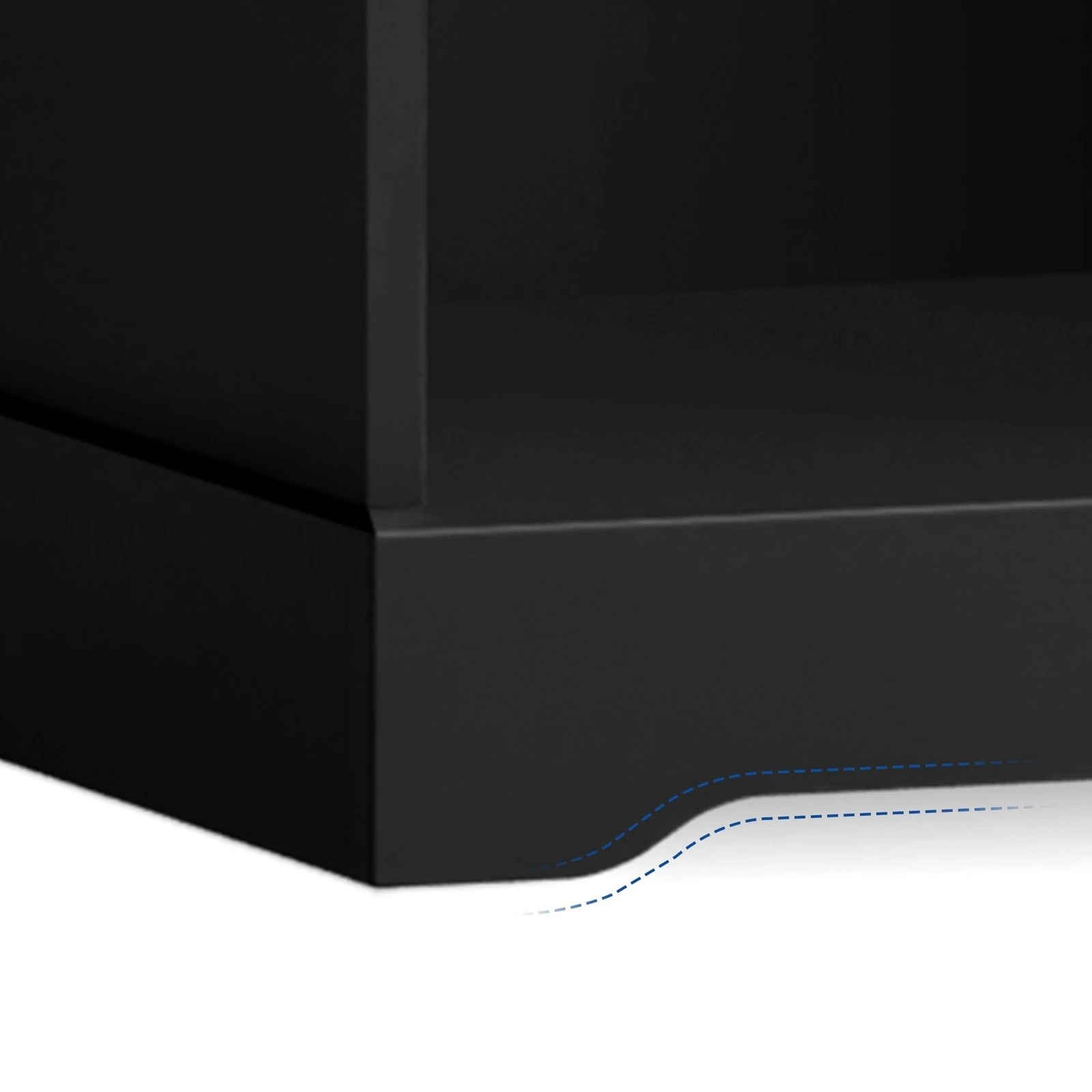 8 Alfordson Buffet Sideboard Cabinet Sliding Door Cupboard Storage Hallway Kitchen - Black, 8 of 10