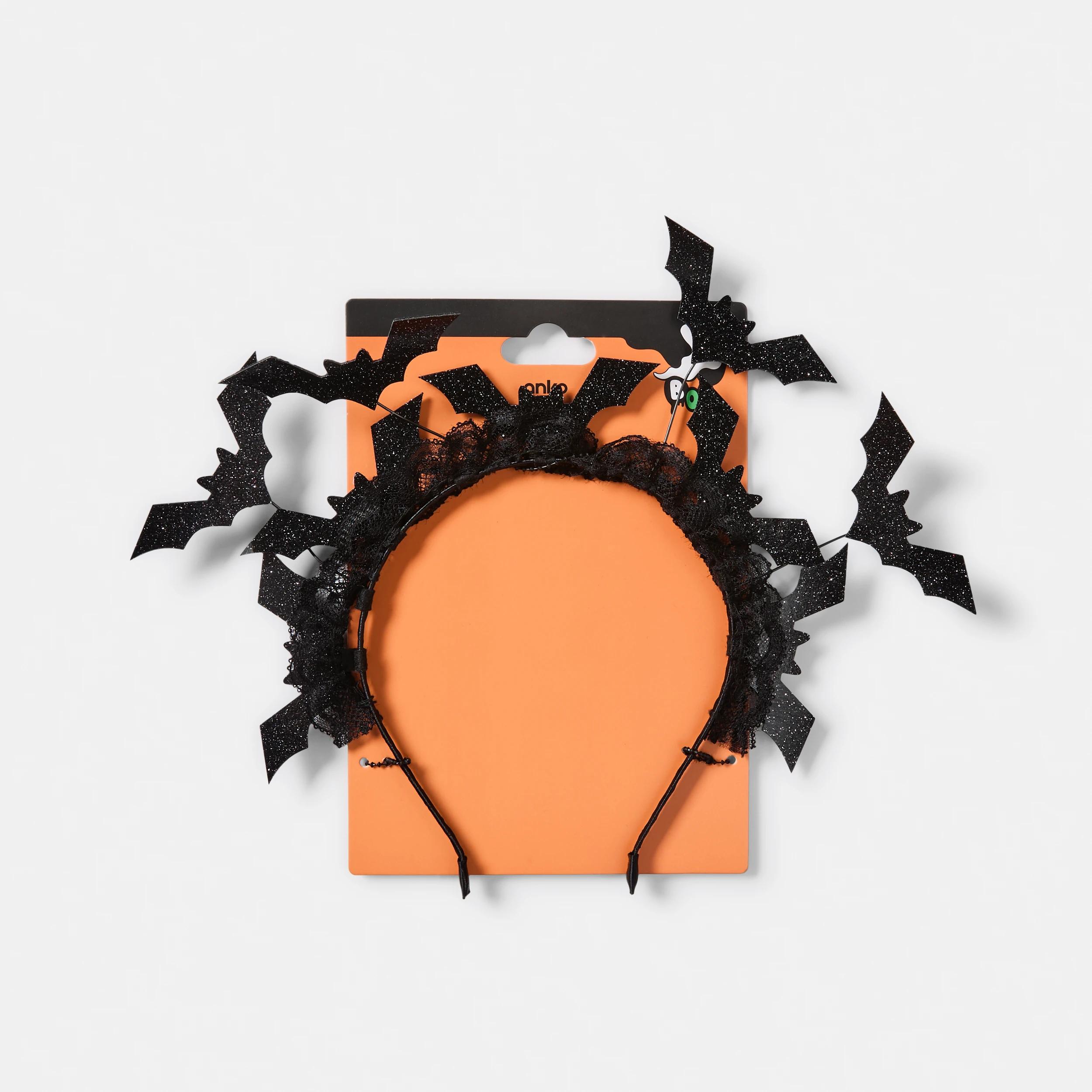 4 Halloween Bats Headband - Black Black, 4 of 4