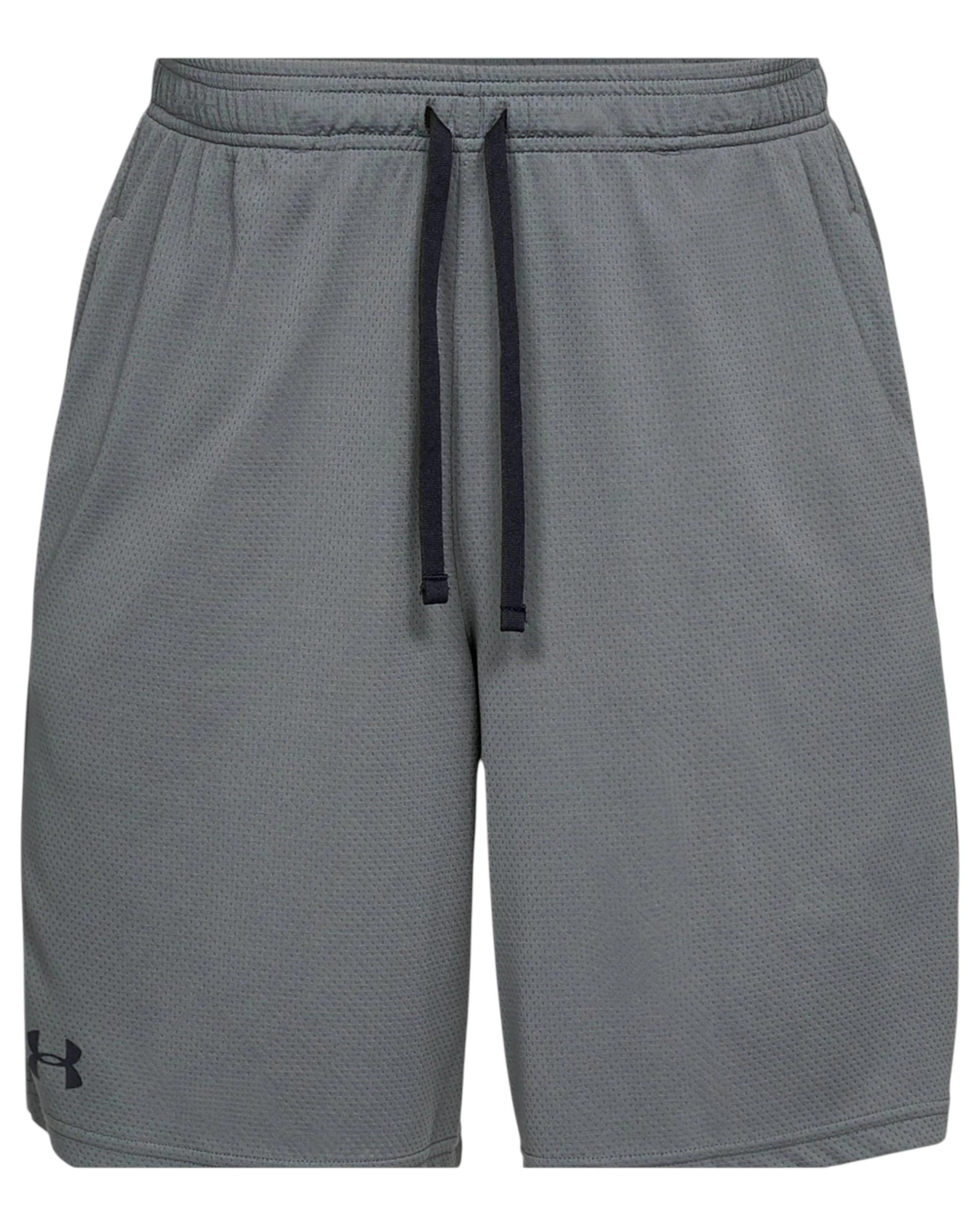 1 Under Armour Mens Tech Mesh Pitch Gray Running Shorts PITCH GRAY, 1 of 6
