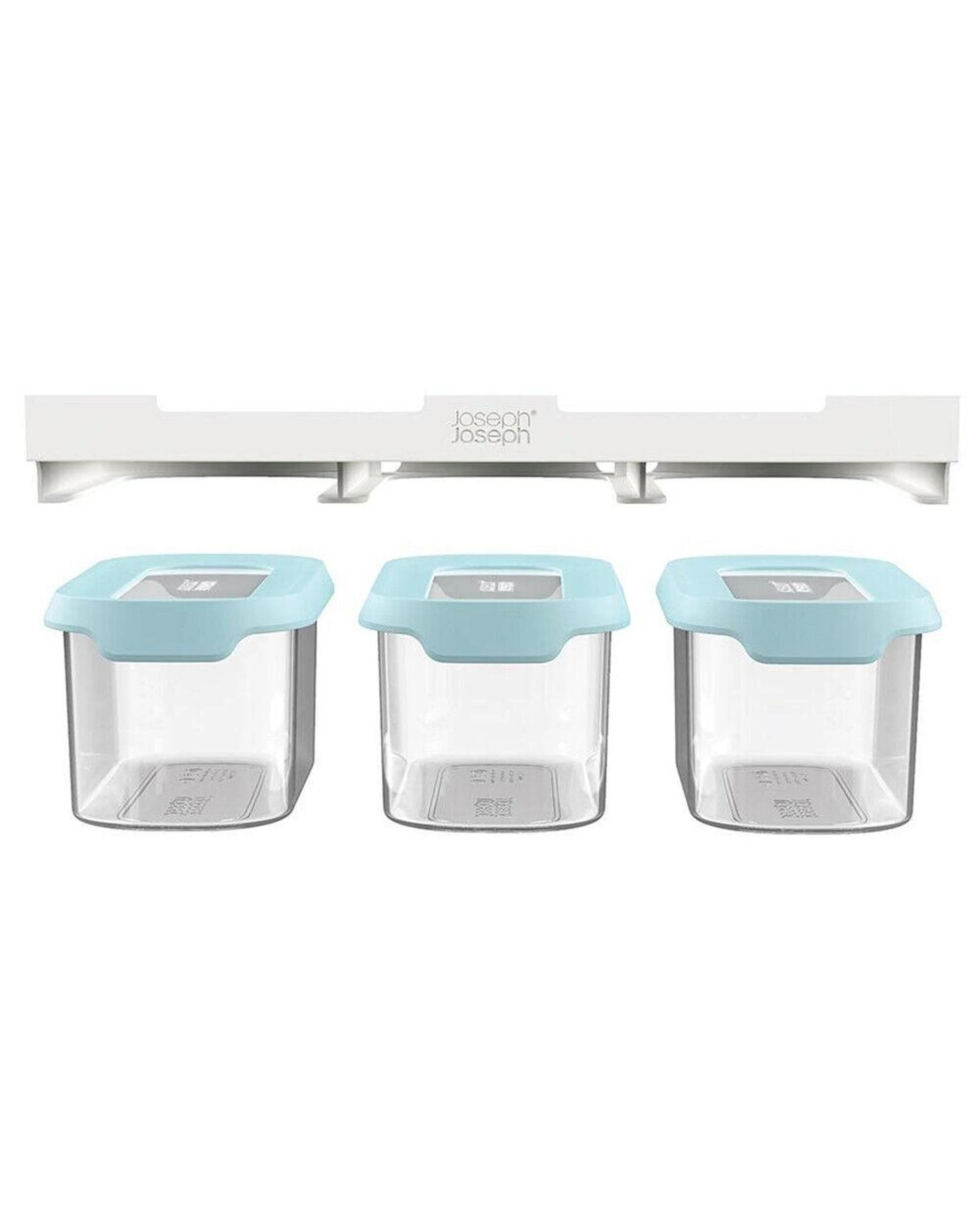 1 Joseph Joseph CupboardStore 3 x 900ml Food Storage Container Set Light Opal 81111, 1 of 10