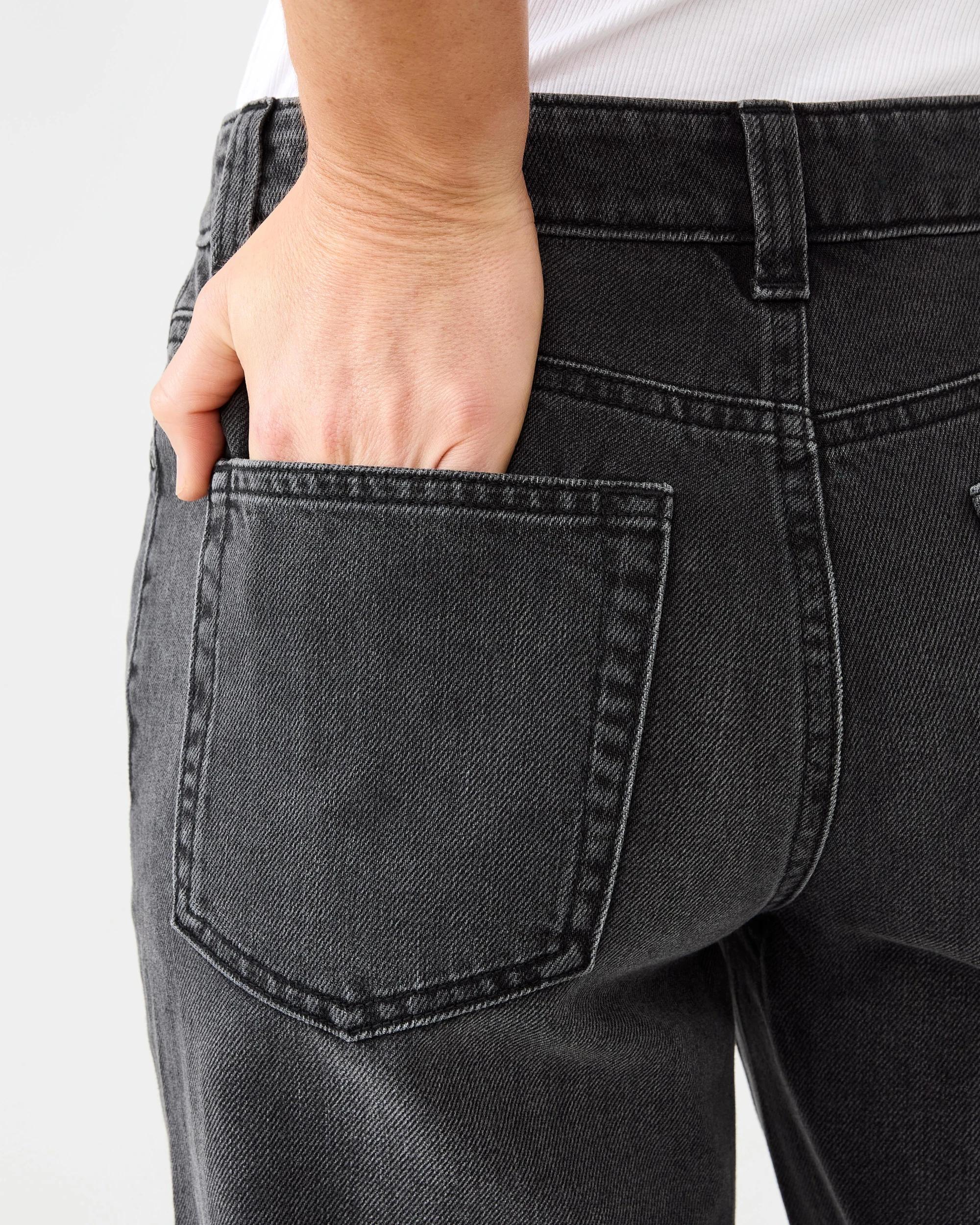 7 Straight Leg Jeans Blk Denim, 7 of 8