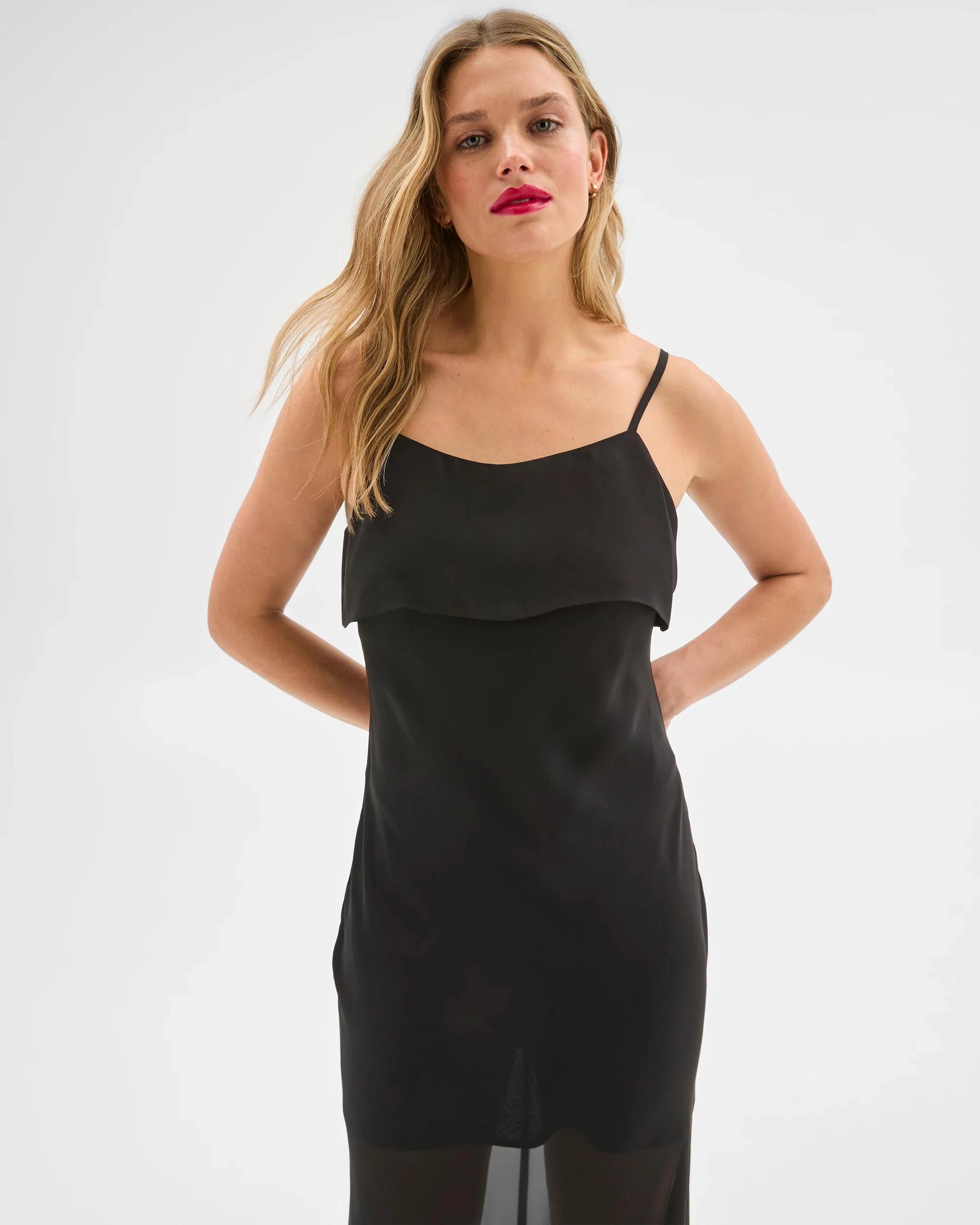 3 Sheer Maxi Dress - Lily Loves BLACK, 3 of 6