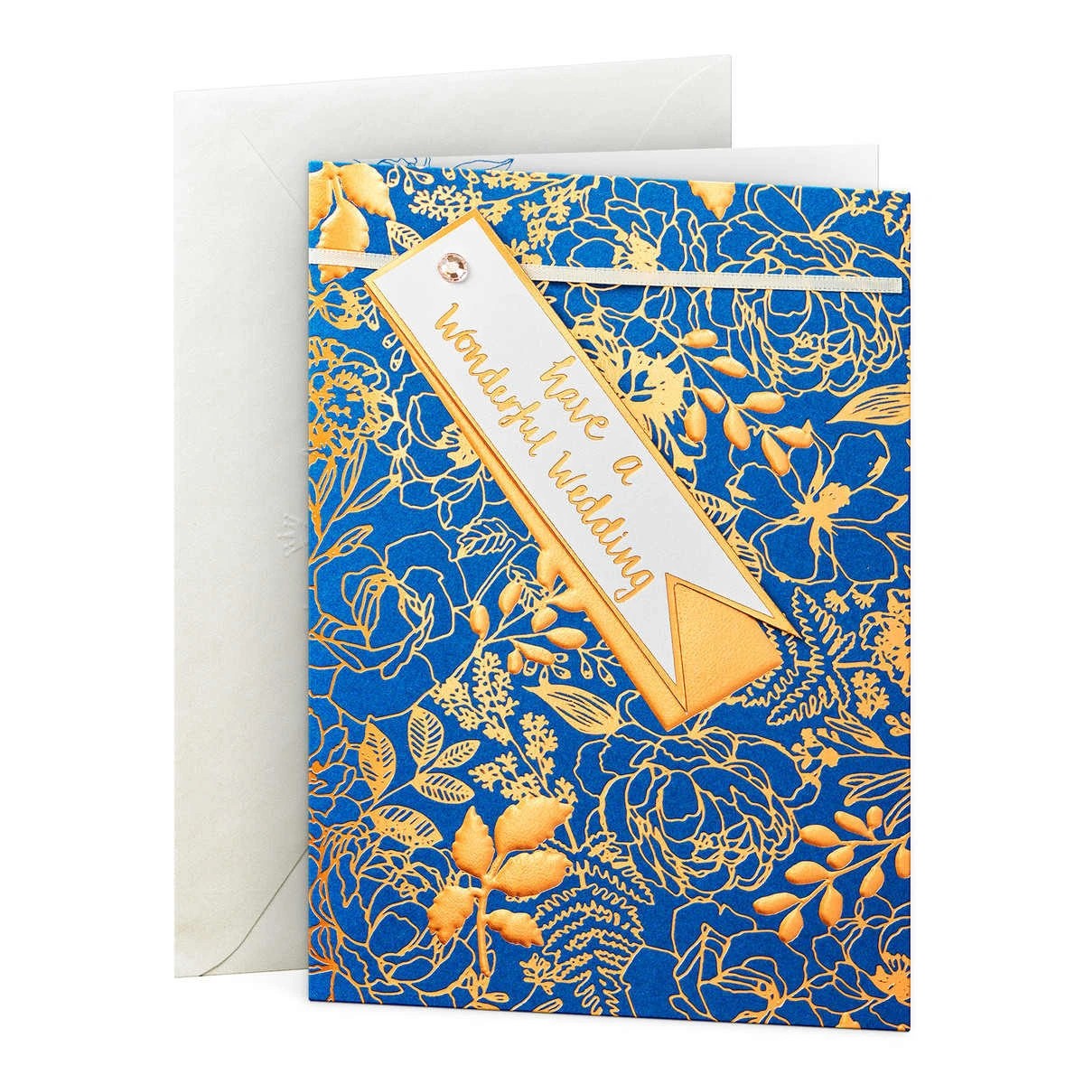 1 Hallmark Wedding Card - Copper Leaves, 1 of 3