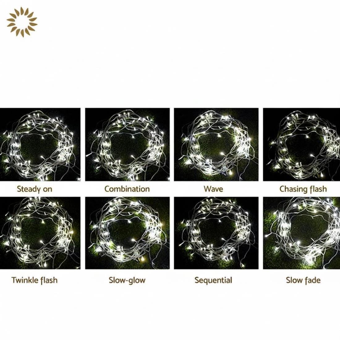 5 Jingle Jollys 6X3M Christmas Lights Curtain Light Cool  600 LED - White, 5 of 10