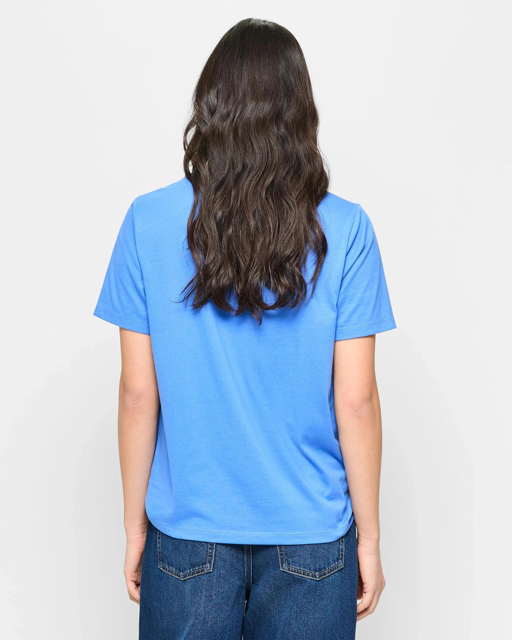 4 Target Woman Australian Cotton Classic T-Shirt STRONG BLUE, 4 of 5