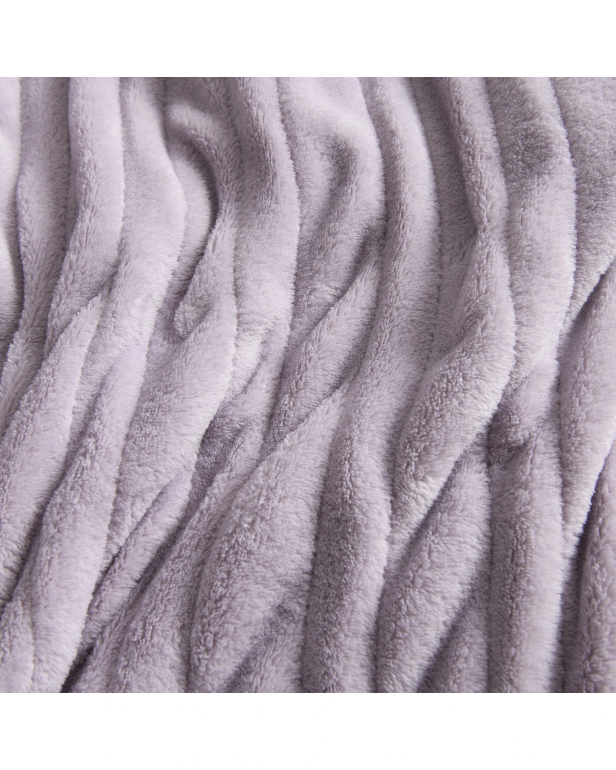 3 Dreamaker Kingston Coral Fleece Electric Heated Throw Blanket 130x160cm - Lavender, 3 of 7